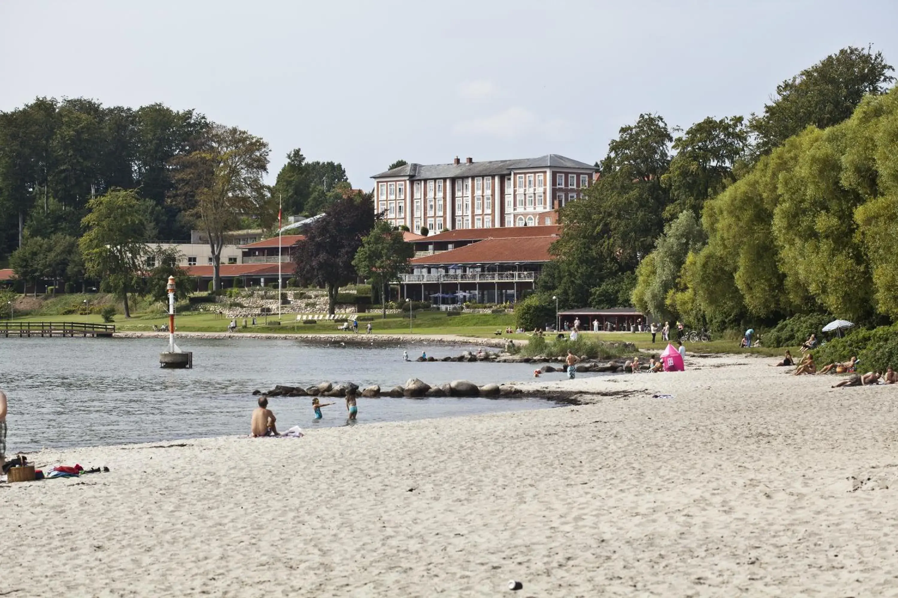 Property building, Beach in Hotel Christiansminde