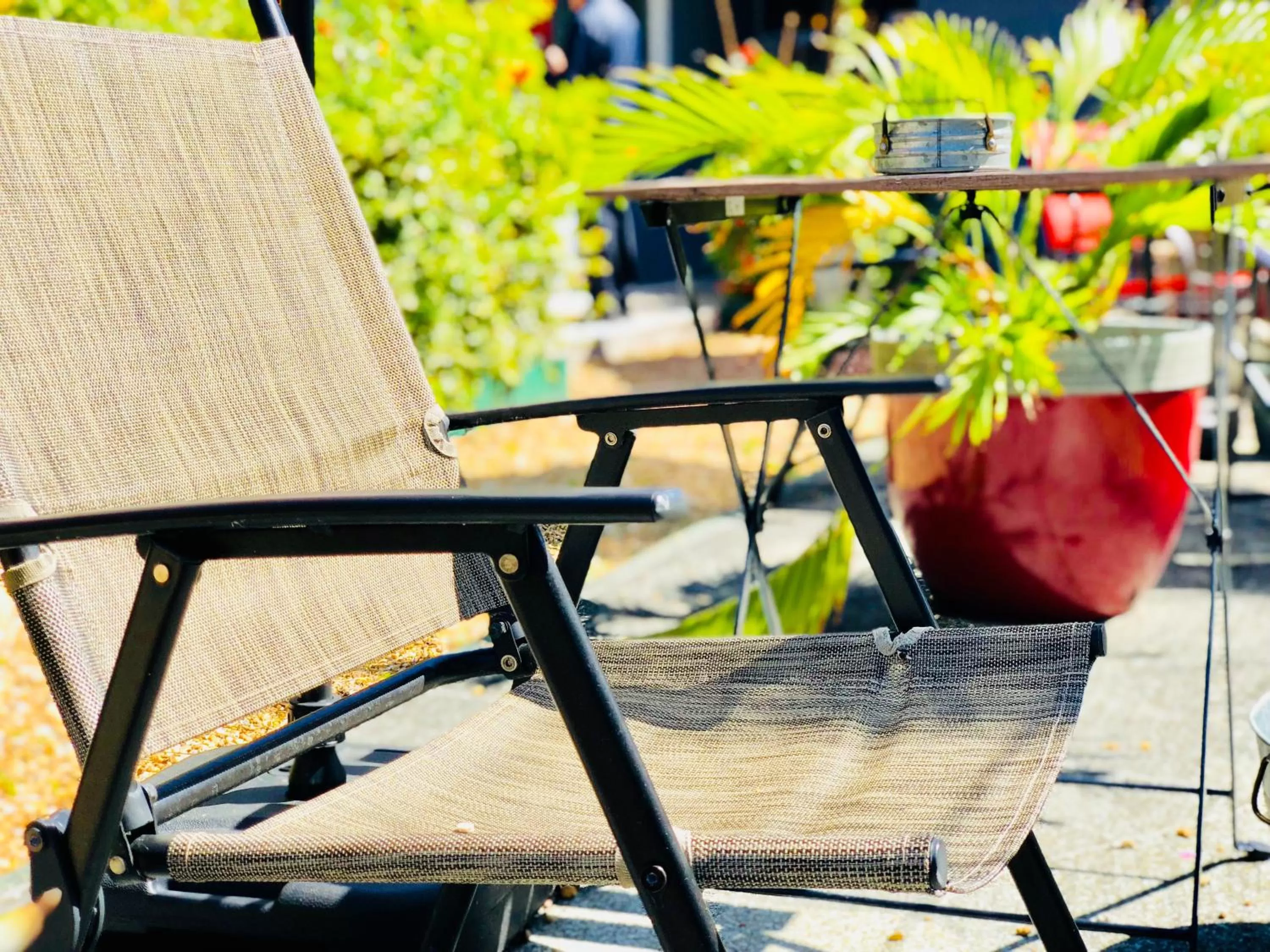 Patio in Hollywood Light Haven Lodge