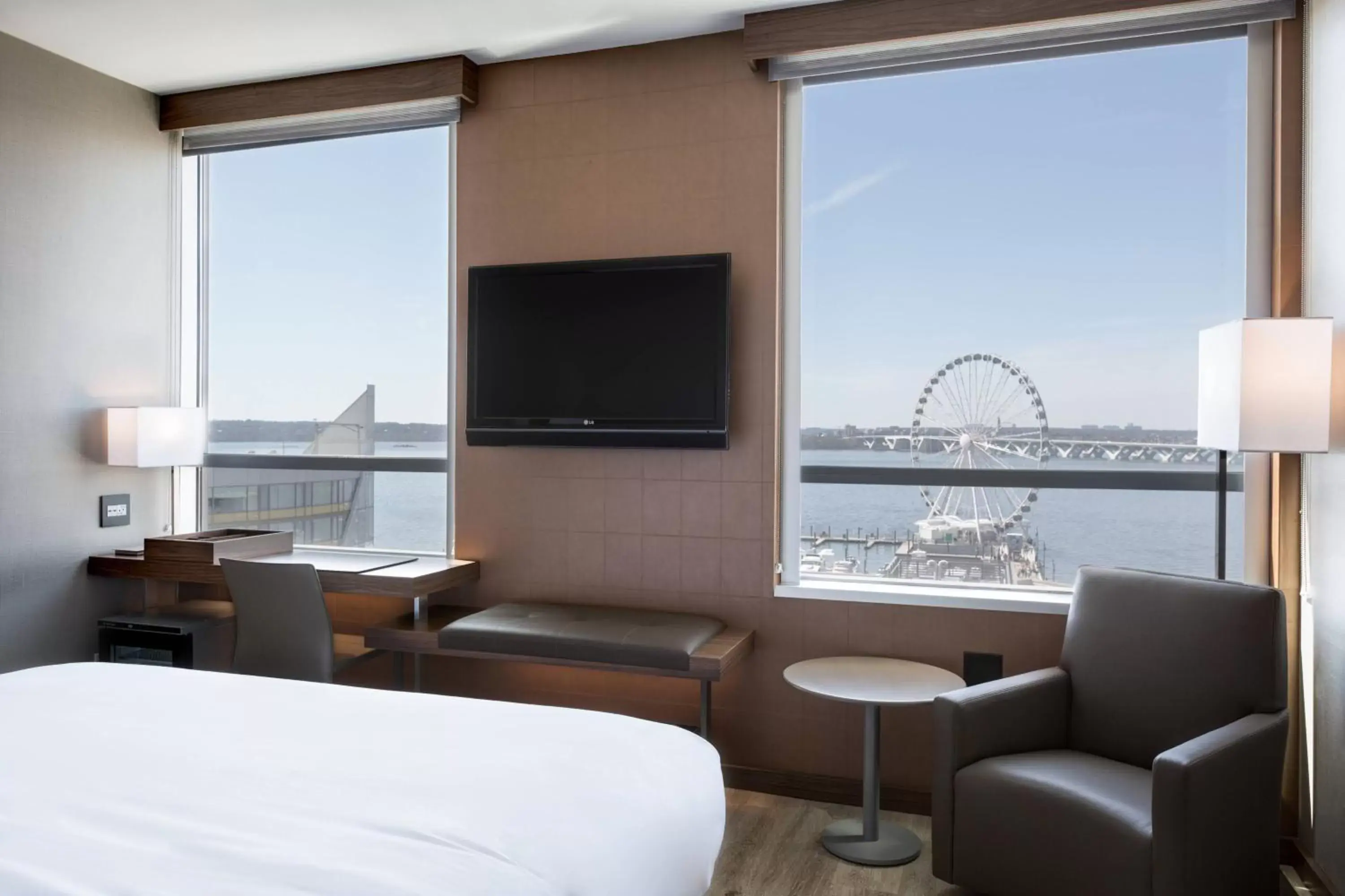 Photo of the whole room, TV/Entertainment Center in AC Hotel National Harbor Washington, DC Area