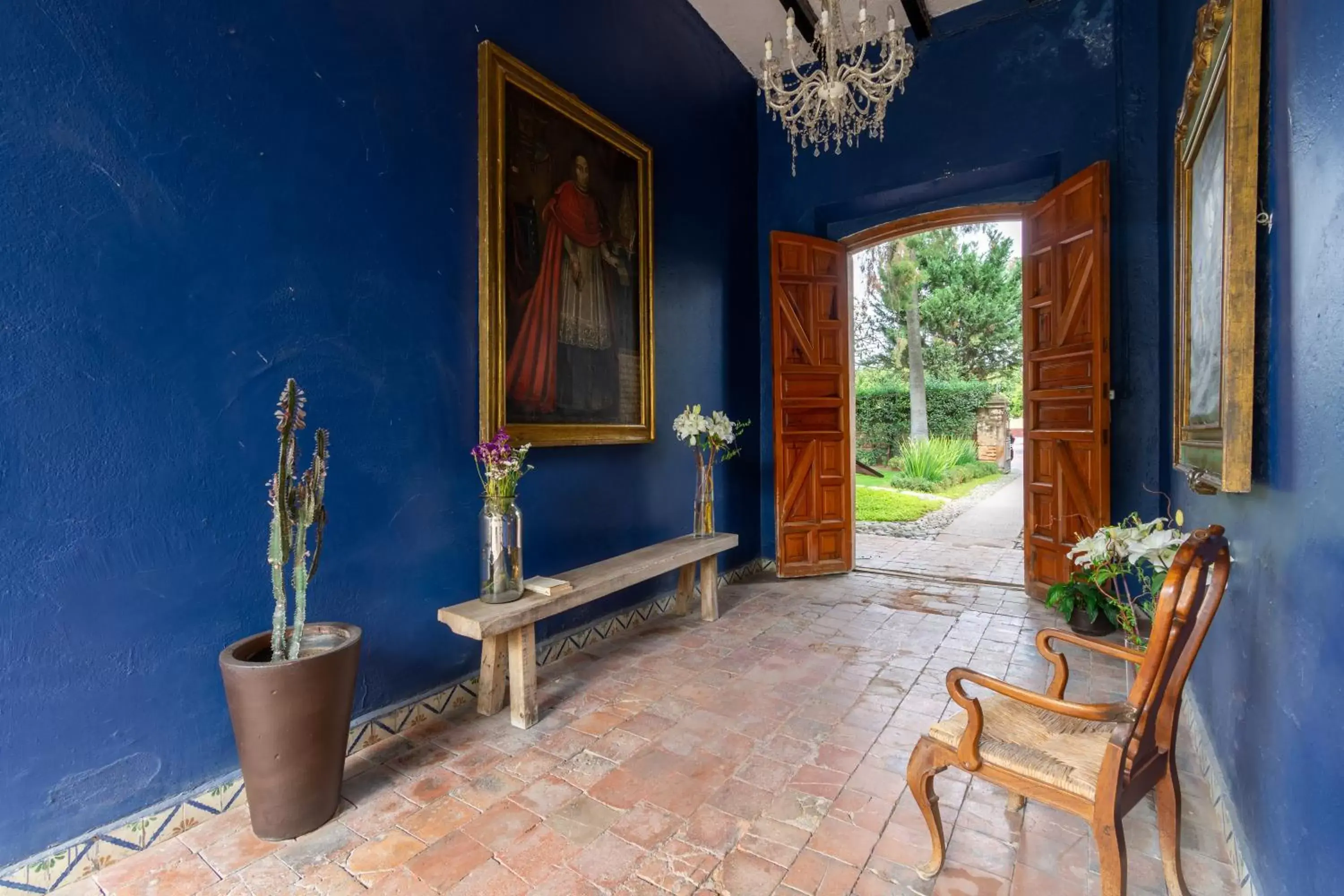 Patio in Hotel Hacienda San Cristóbal