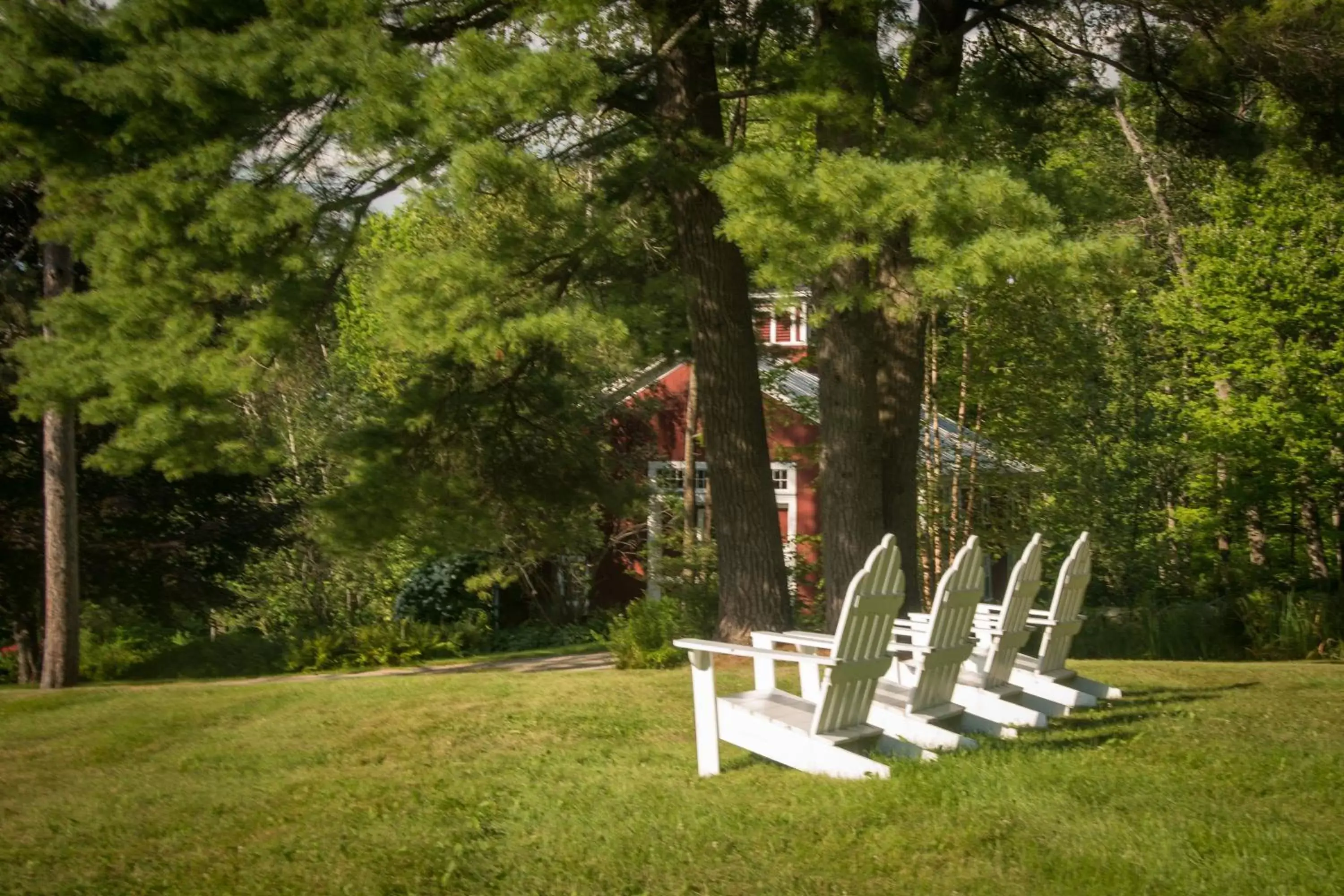 Spring, Garden in Snowvillage Inn