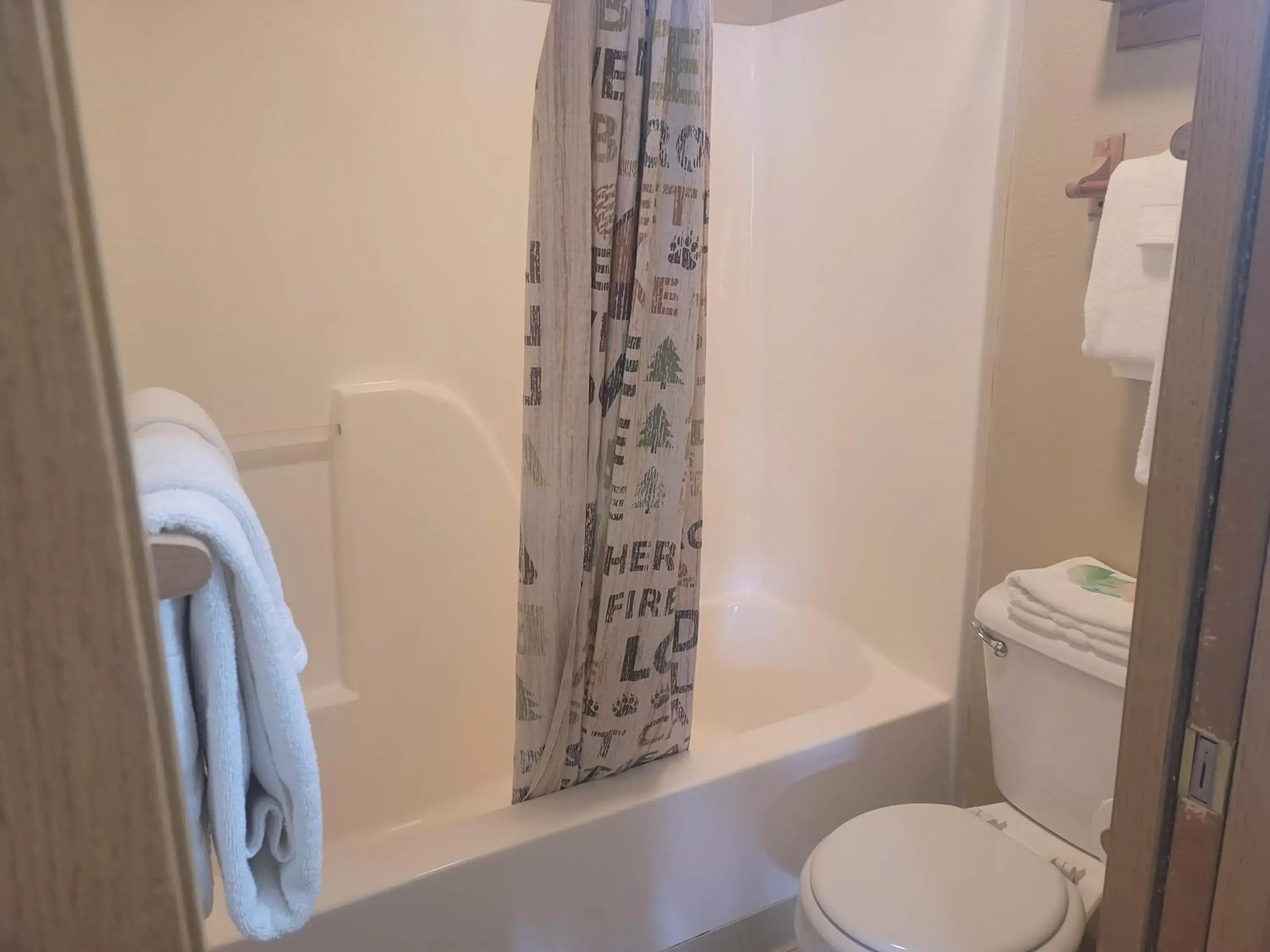 Bathroom in Riverfront Motel & Cabins