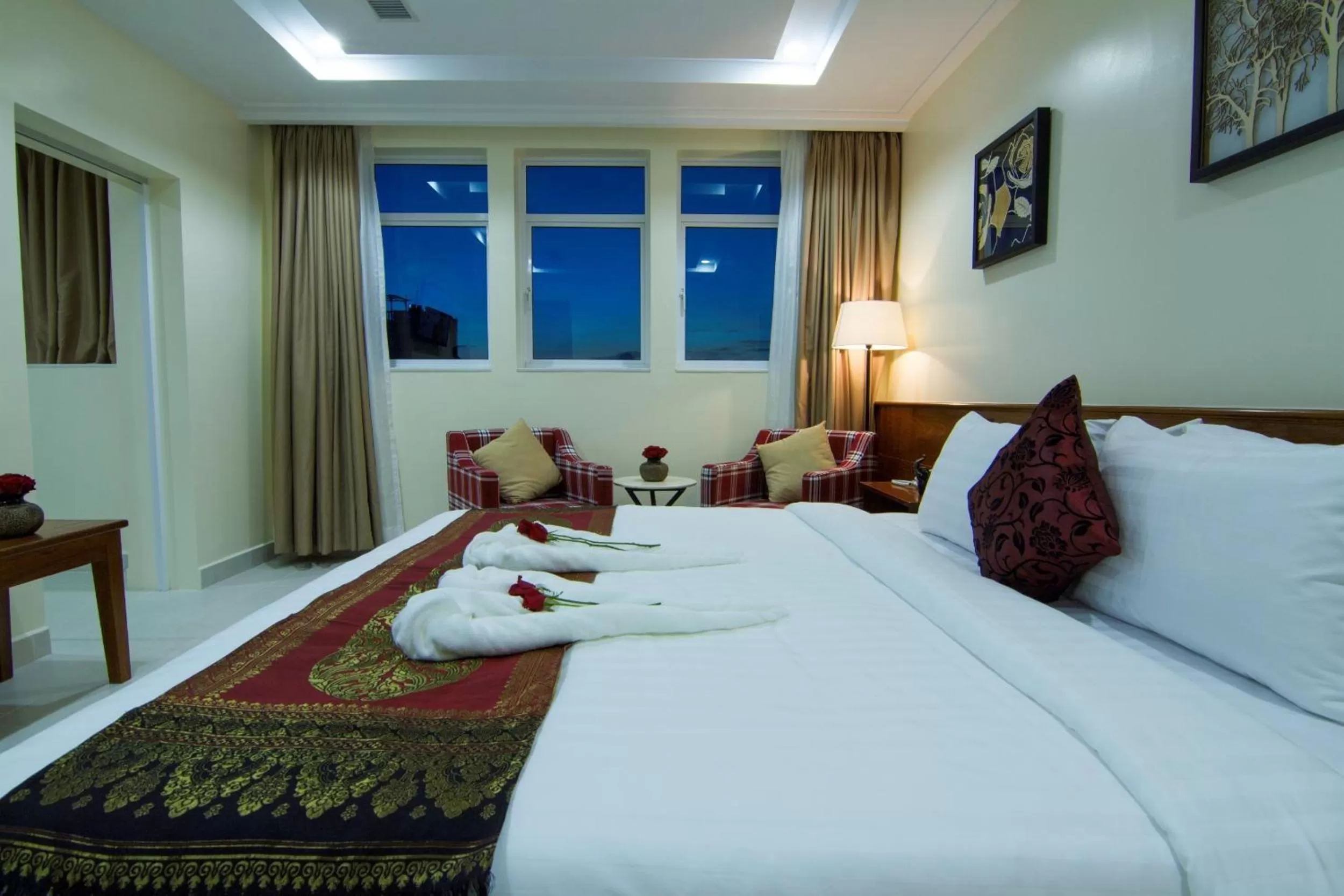 Bed in Rose Emerald Hotel