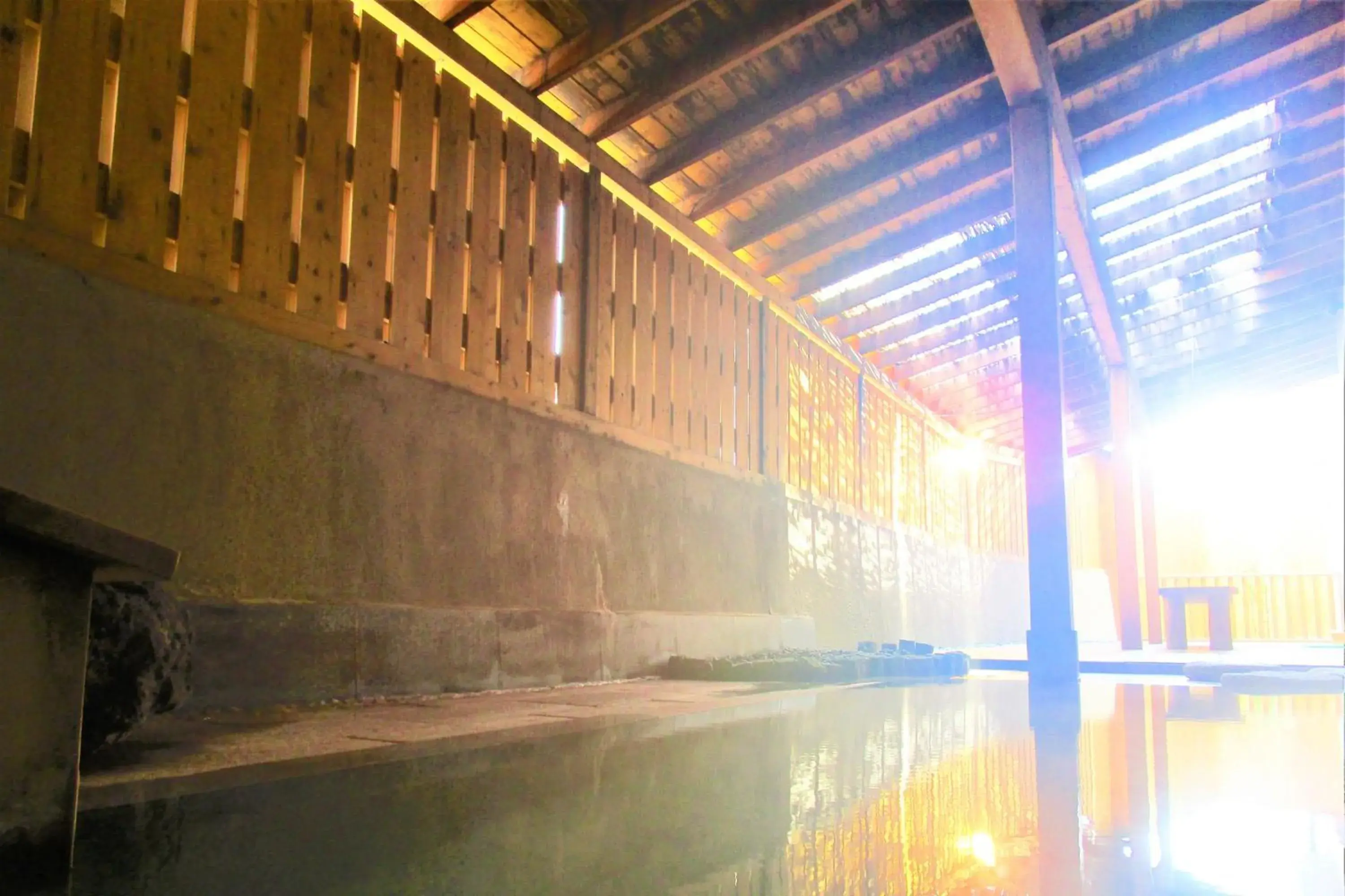 Hot Spring Bath, Swimming Pool in Kusatsu Onsen Daitokan