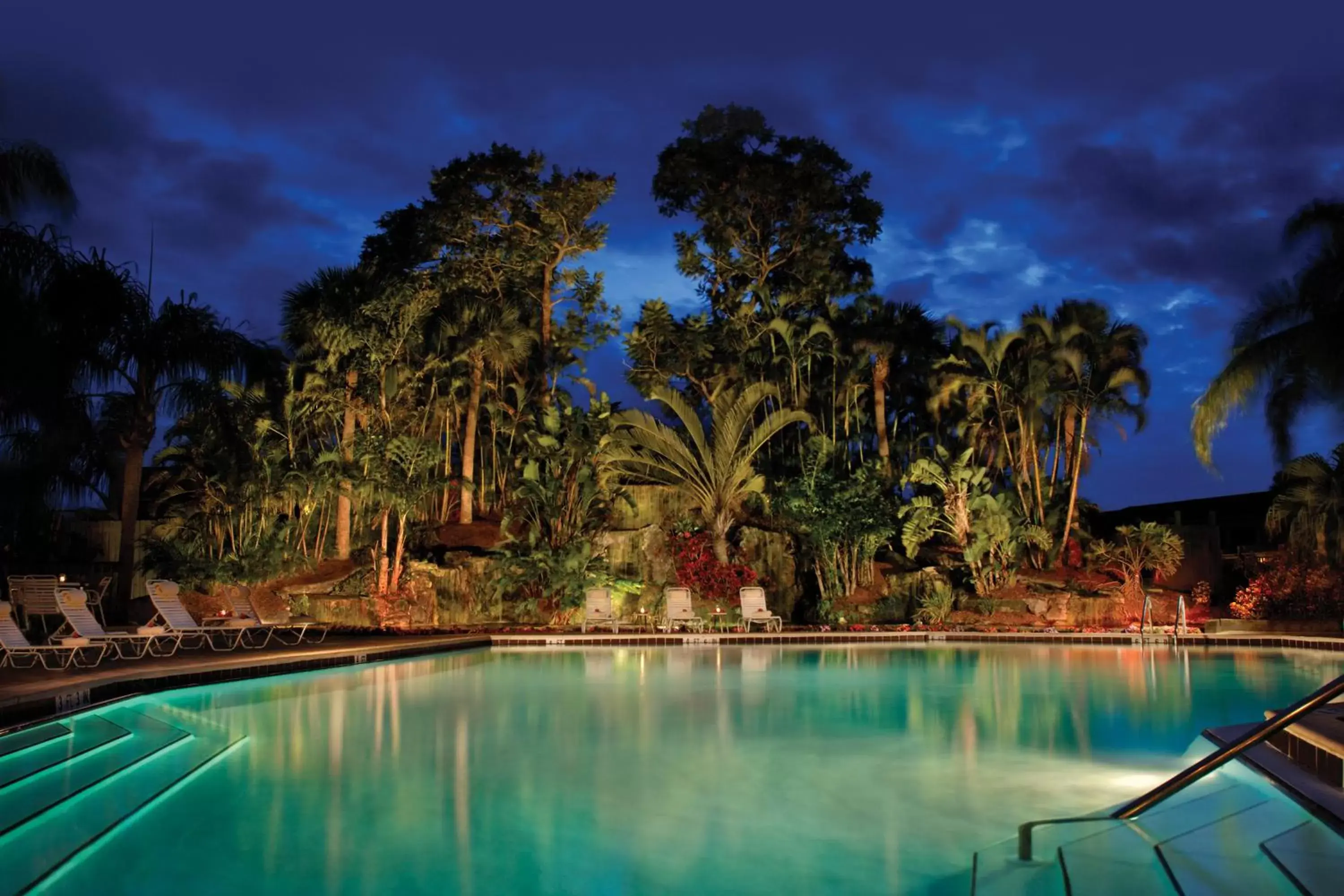 Night, Swimming Pool in Park Shore Resort by Sunstream