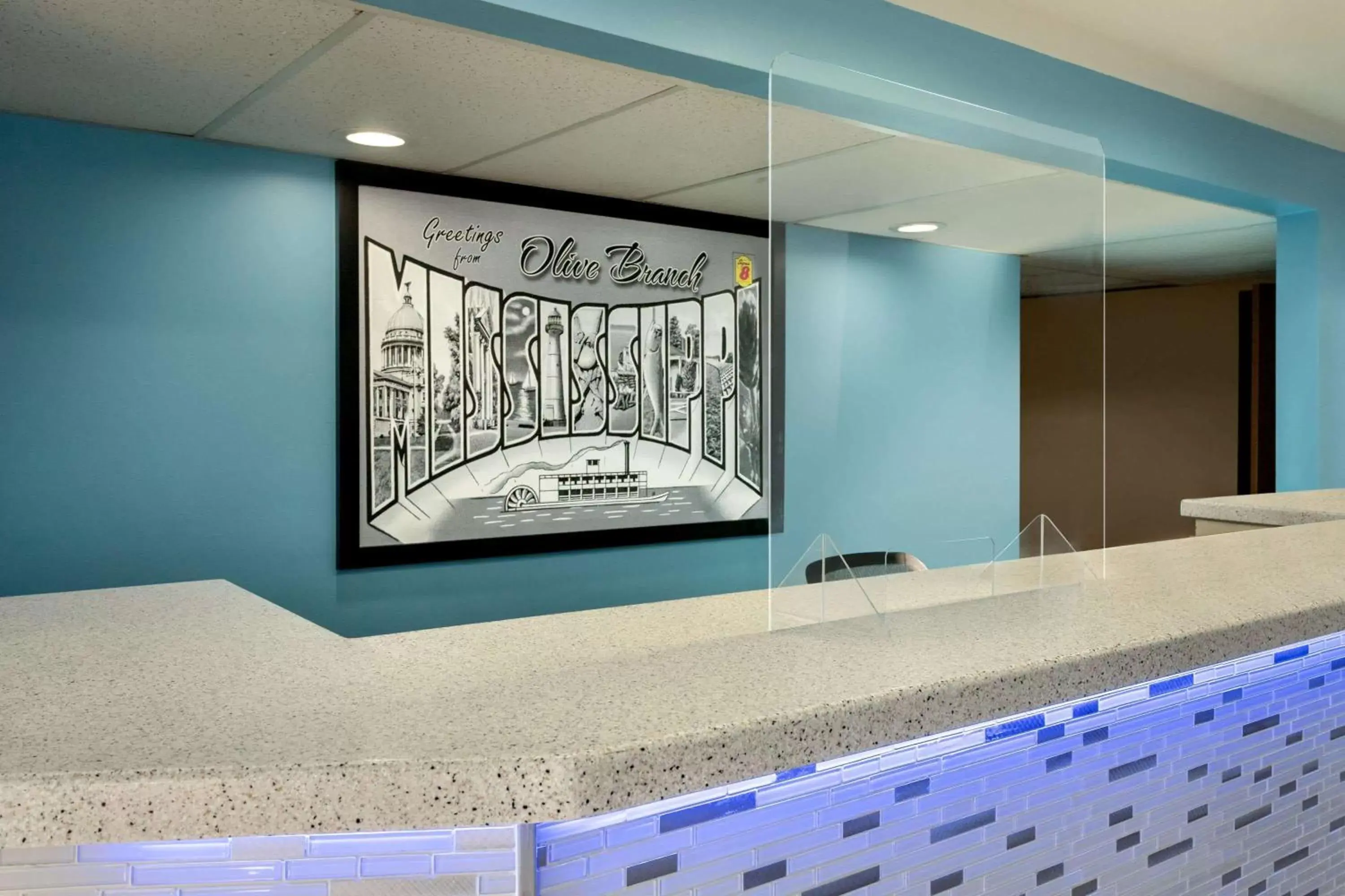 Lobby or reception in Super 8 by Wyndham Olive Branch Lobby or reception in Super 8 by Wyndham Olive Branch