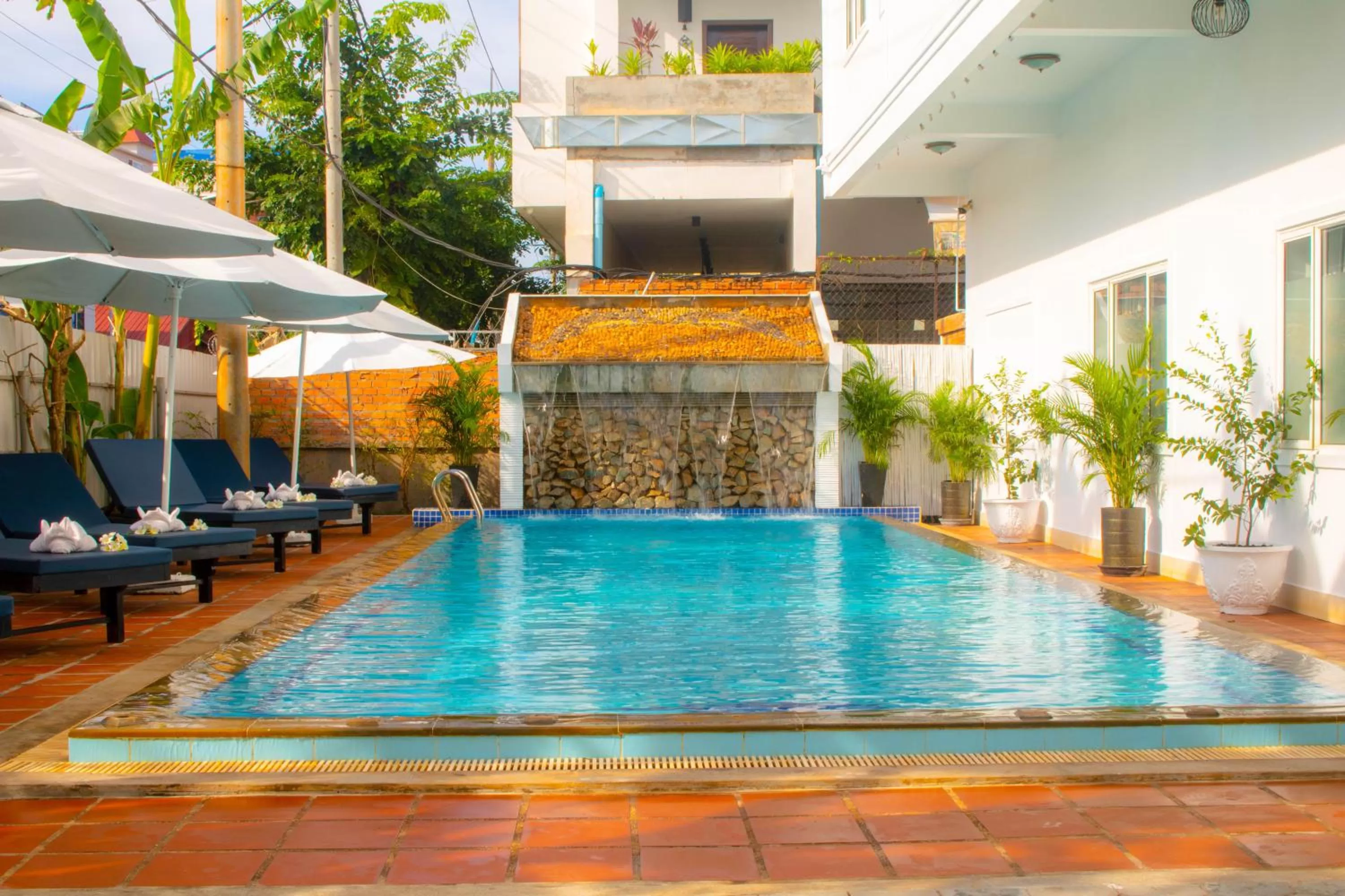 Pool view in The Blanc Residence
