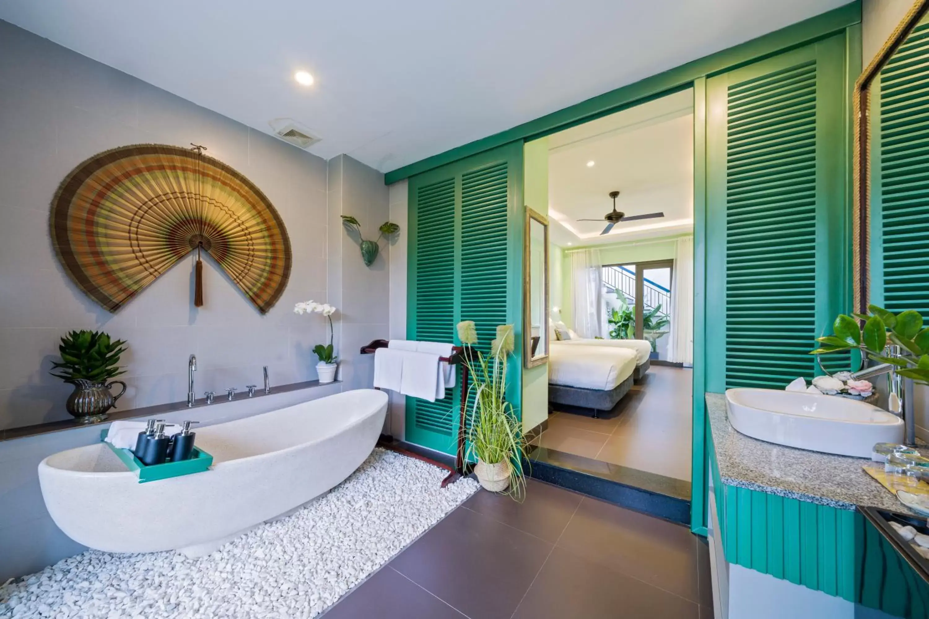 Bed, Bathroom in Lavini Hoian Boutique Villa