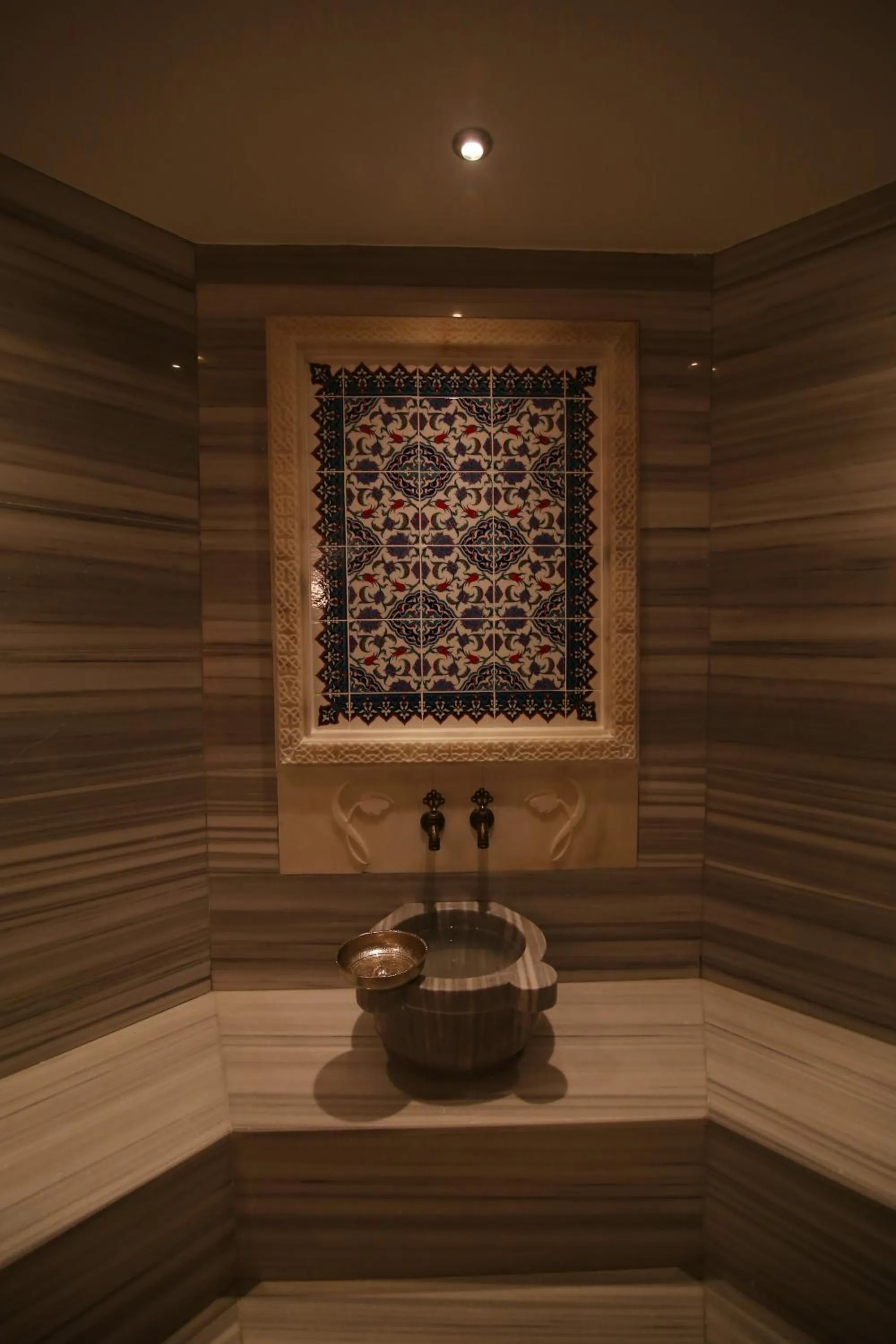 Steam room in Demir Hotel