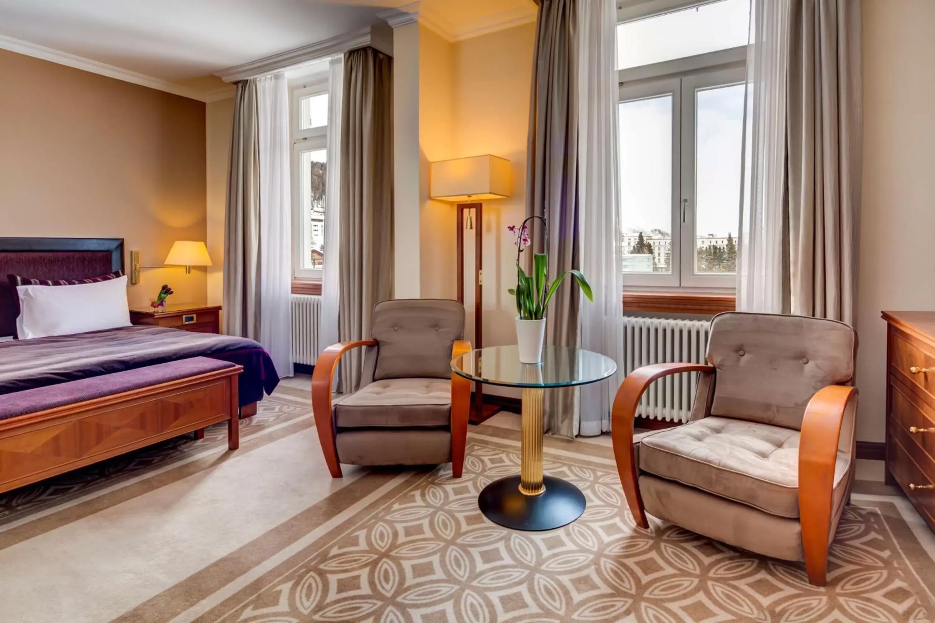 Bedroom in Grand Hotel des Bains Kempinski