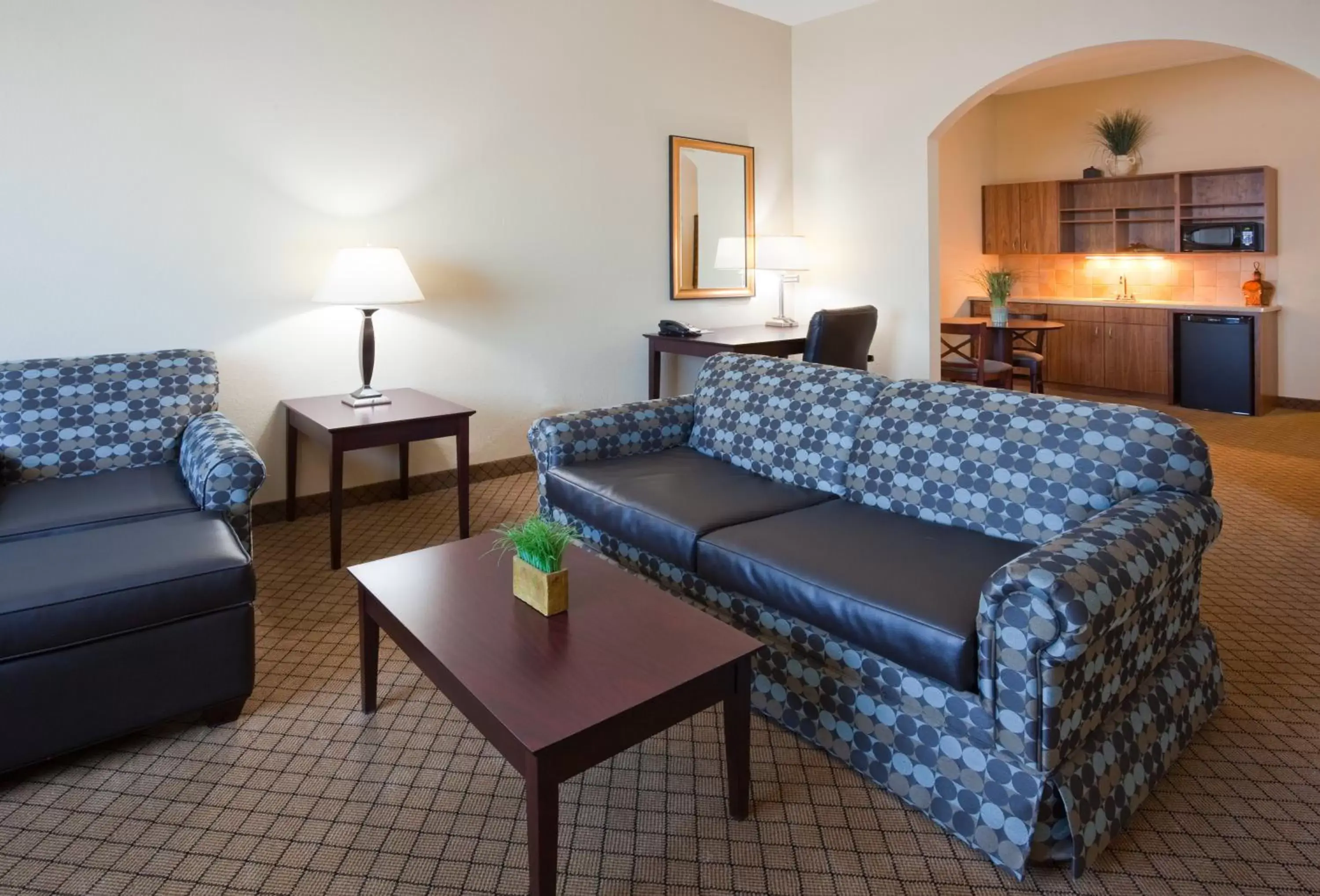 Bedroom, Seating Area in Holiday Inn Express Hotel & Suites Mankato East, an IHG Hotel
