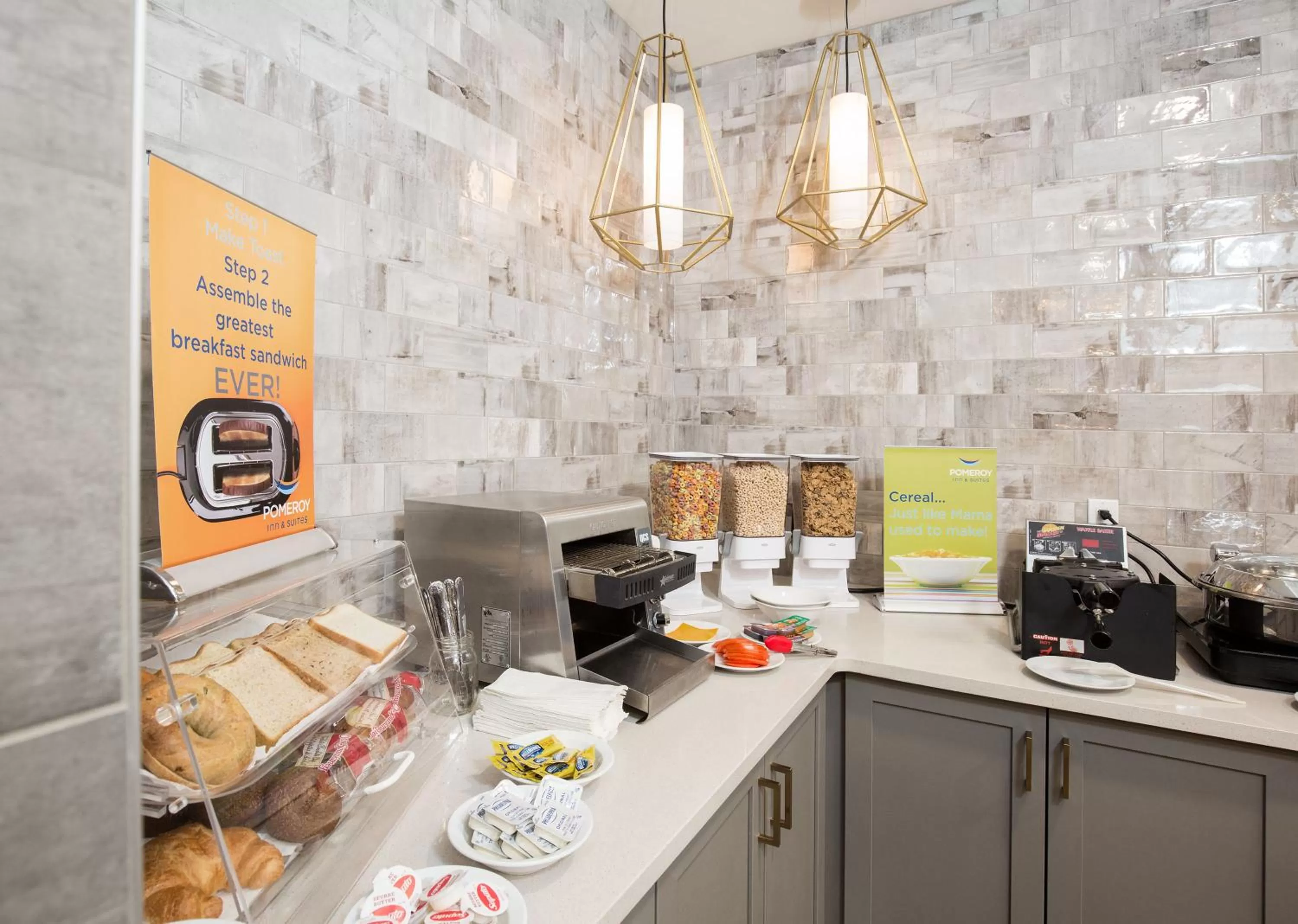 Buffet breakfast in Pomeroy Inn & Suites Prince George