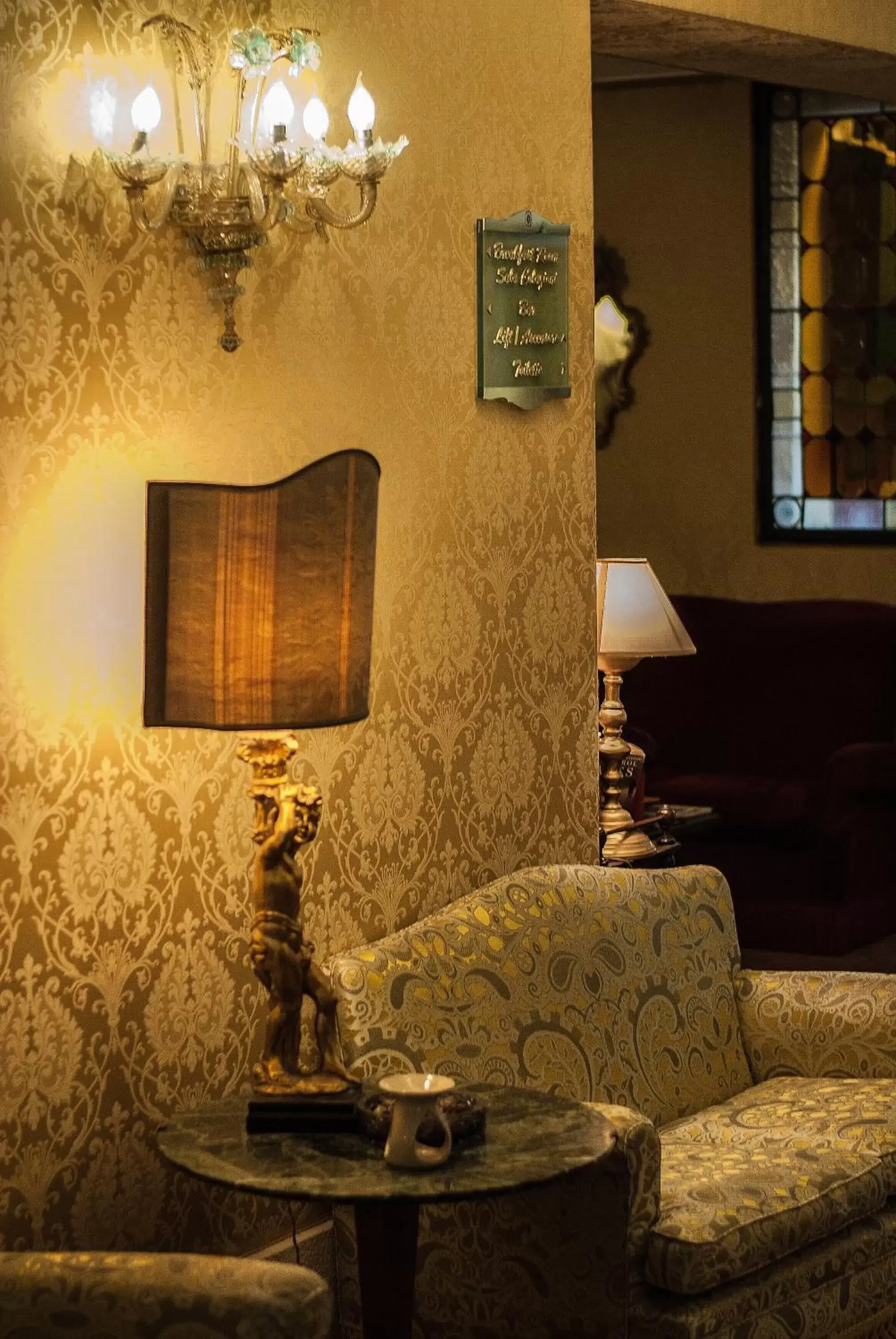 Decorative detail, Seating Area in Hotel Bel Sito e Berlino