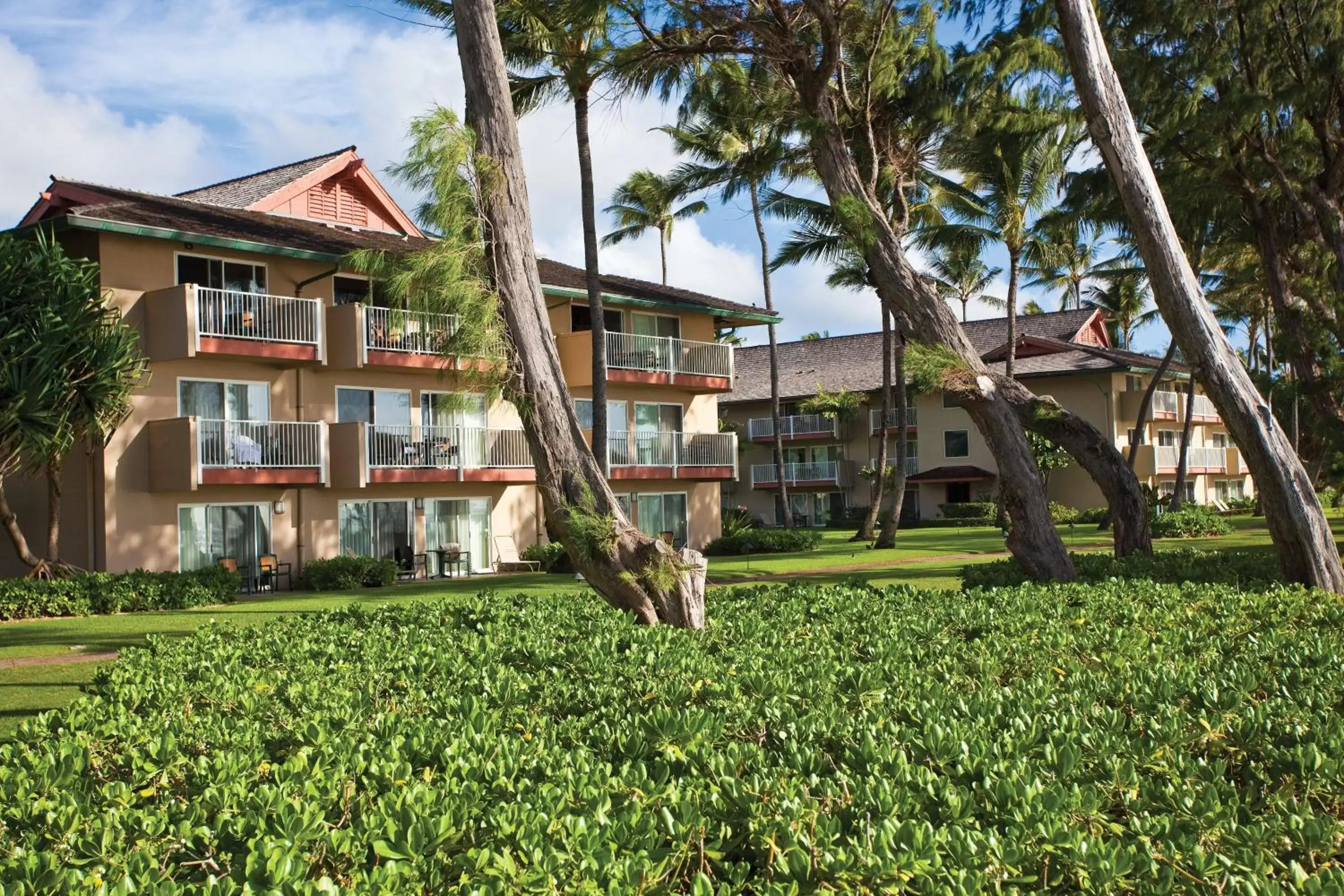 Garden view, Property Building in Kauai Coast Resort at the Beach Boy