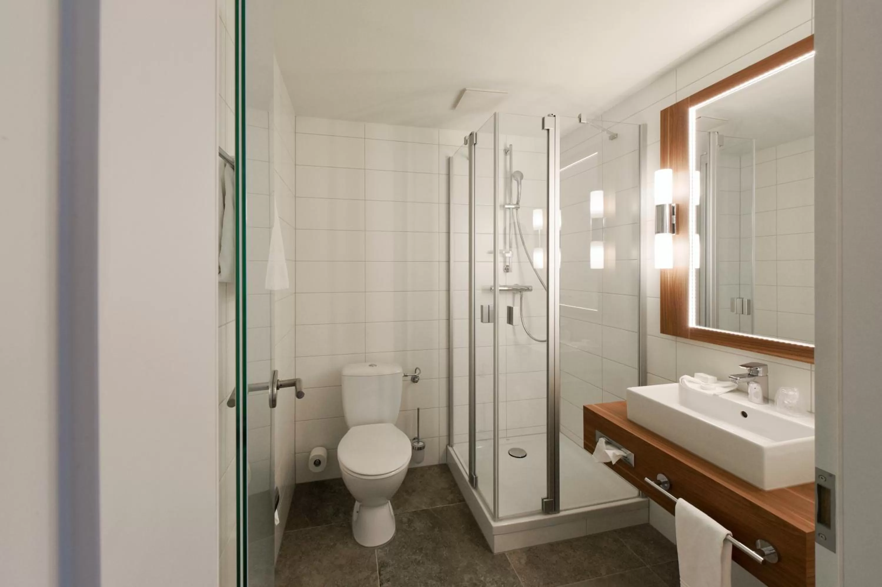 Bathroom in City Hotel Biel Bienne Free Parking