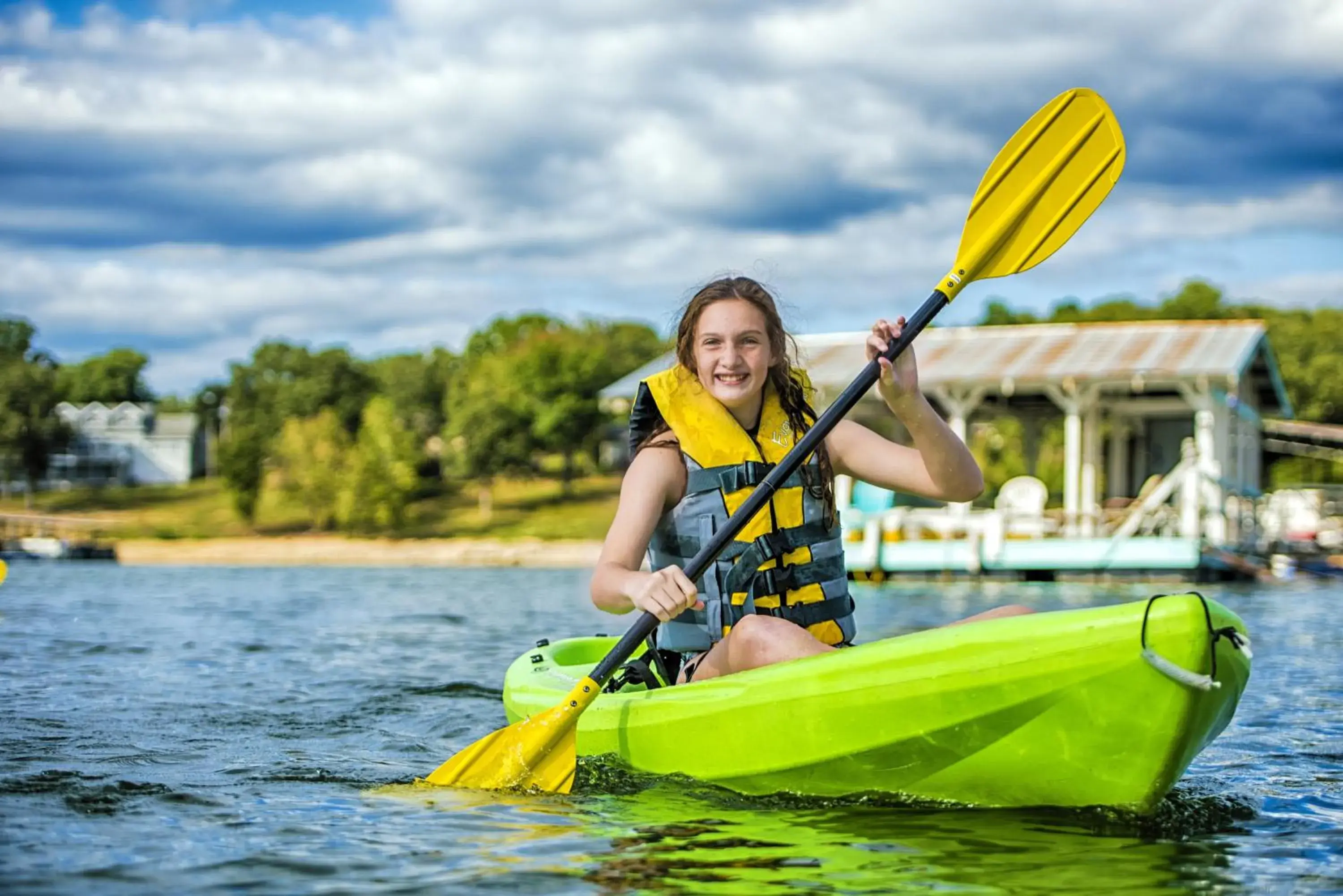 Family, Canoeing in Still Waters Resort