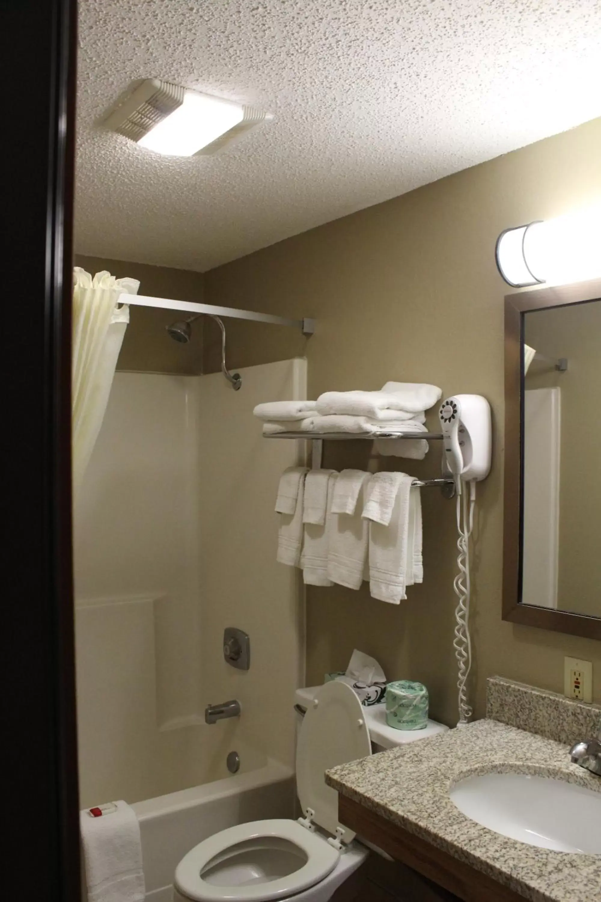 Bathroom in Super 8 by Wyndham Kearney