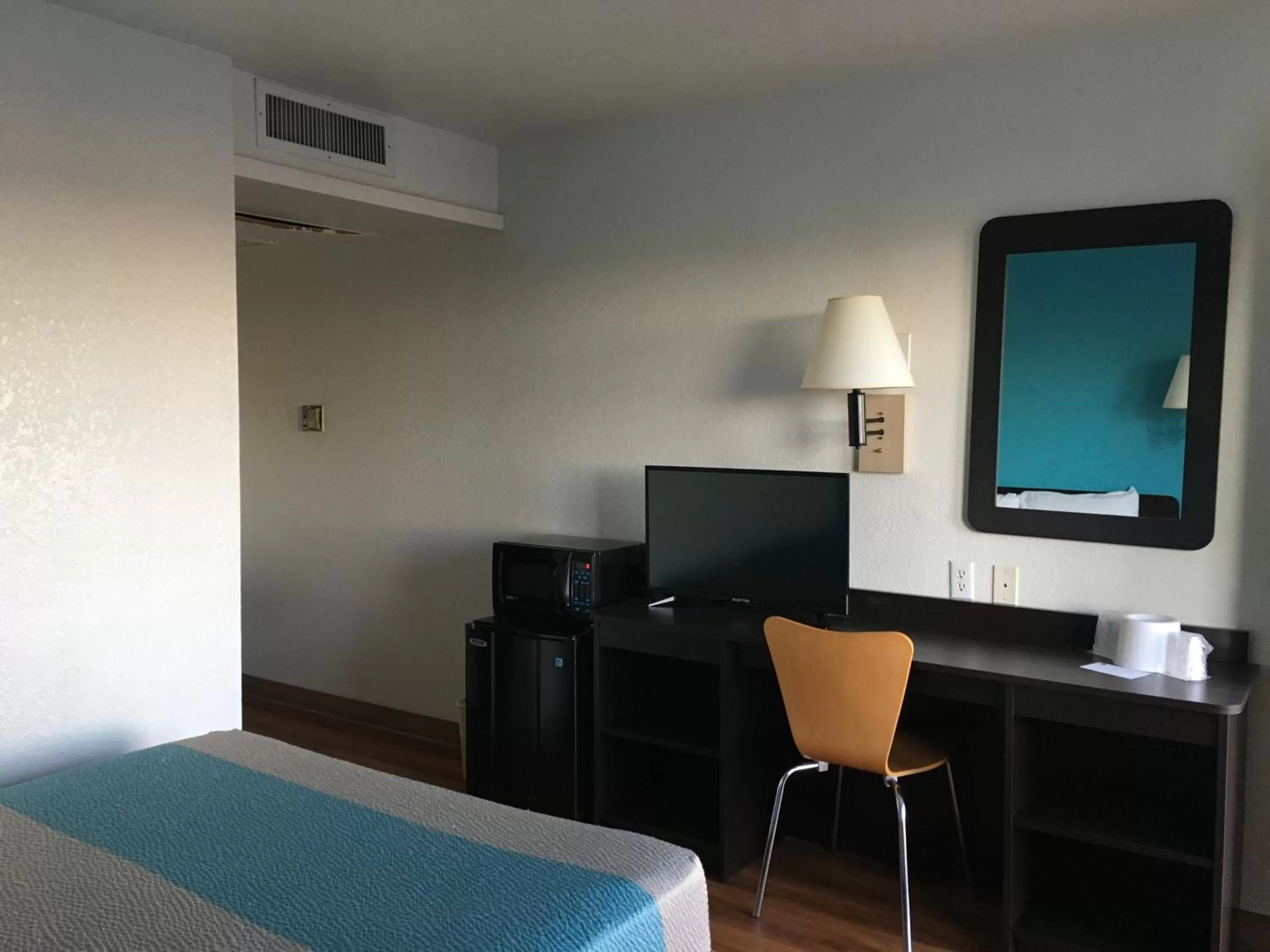 Bed in Motel 6-Tucumcari, NM