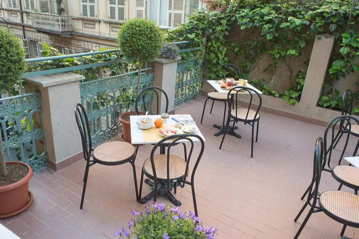 Balcony/Terrace in Hotel Torino Porta Susa