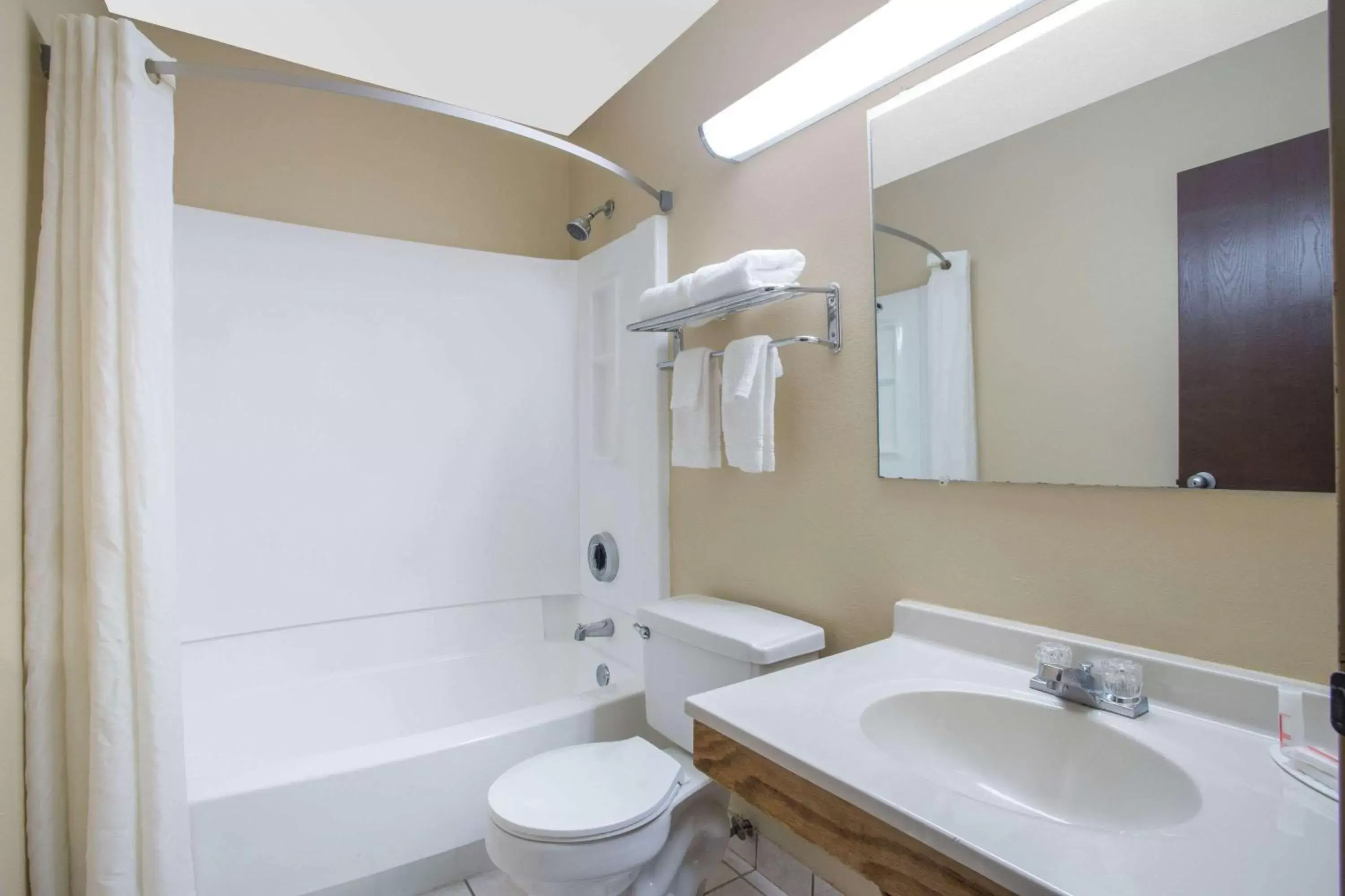 Bathroom in Super 8 by Wyndham Christiansburg/Blacksburg Area