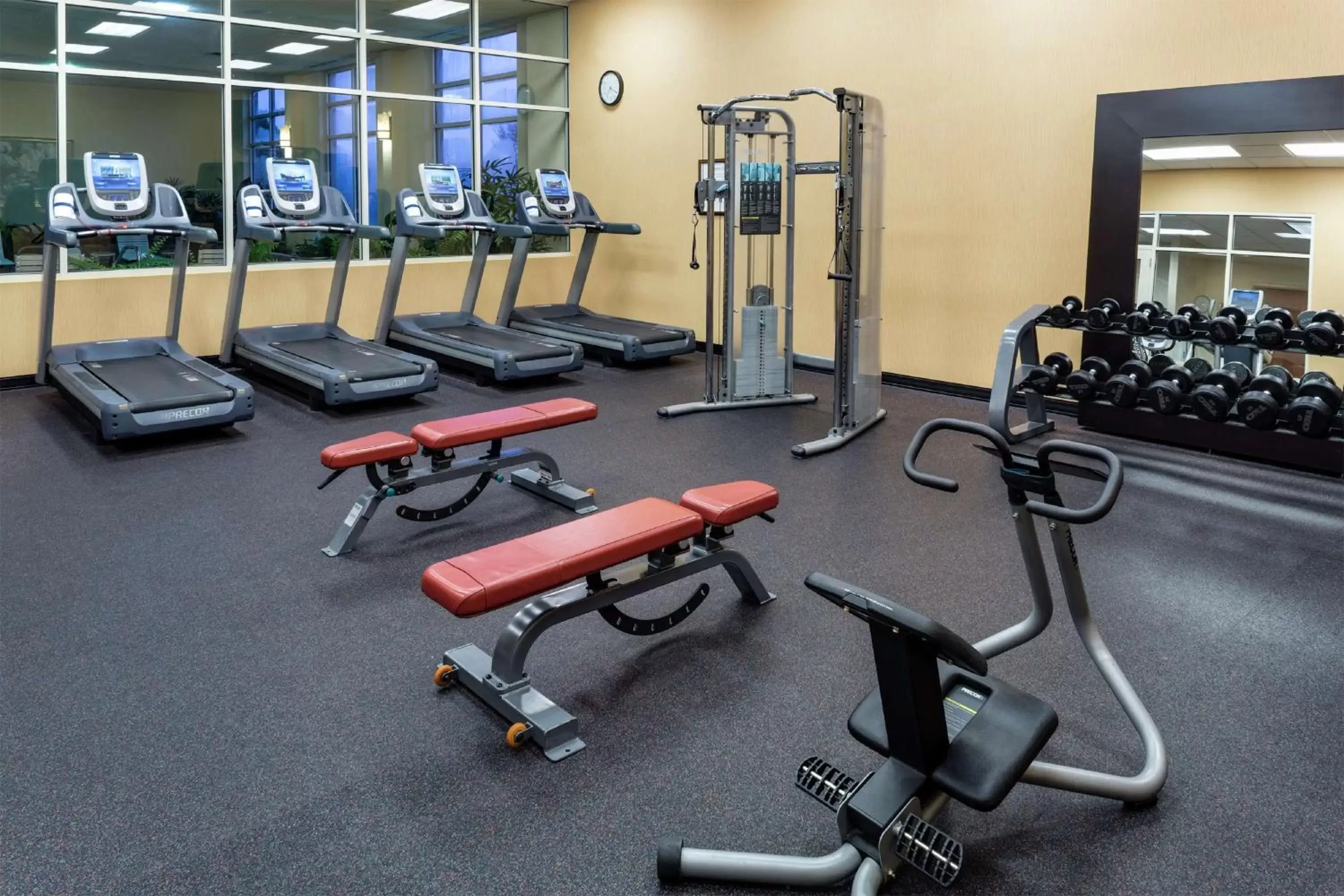 Fitness centre/facilities, Fitness Center/Facilities in Hilton Charlotte Airport Hotel