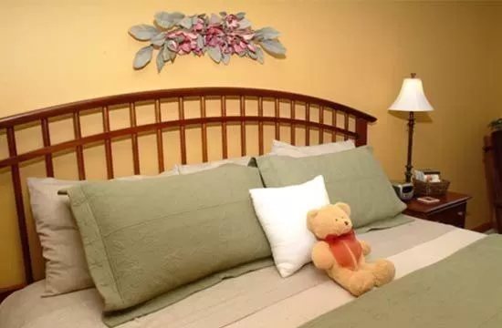 Bed in Berry Springs Lodge