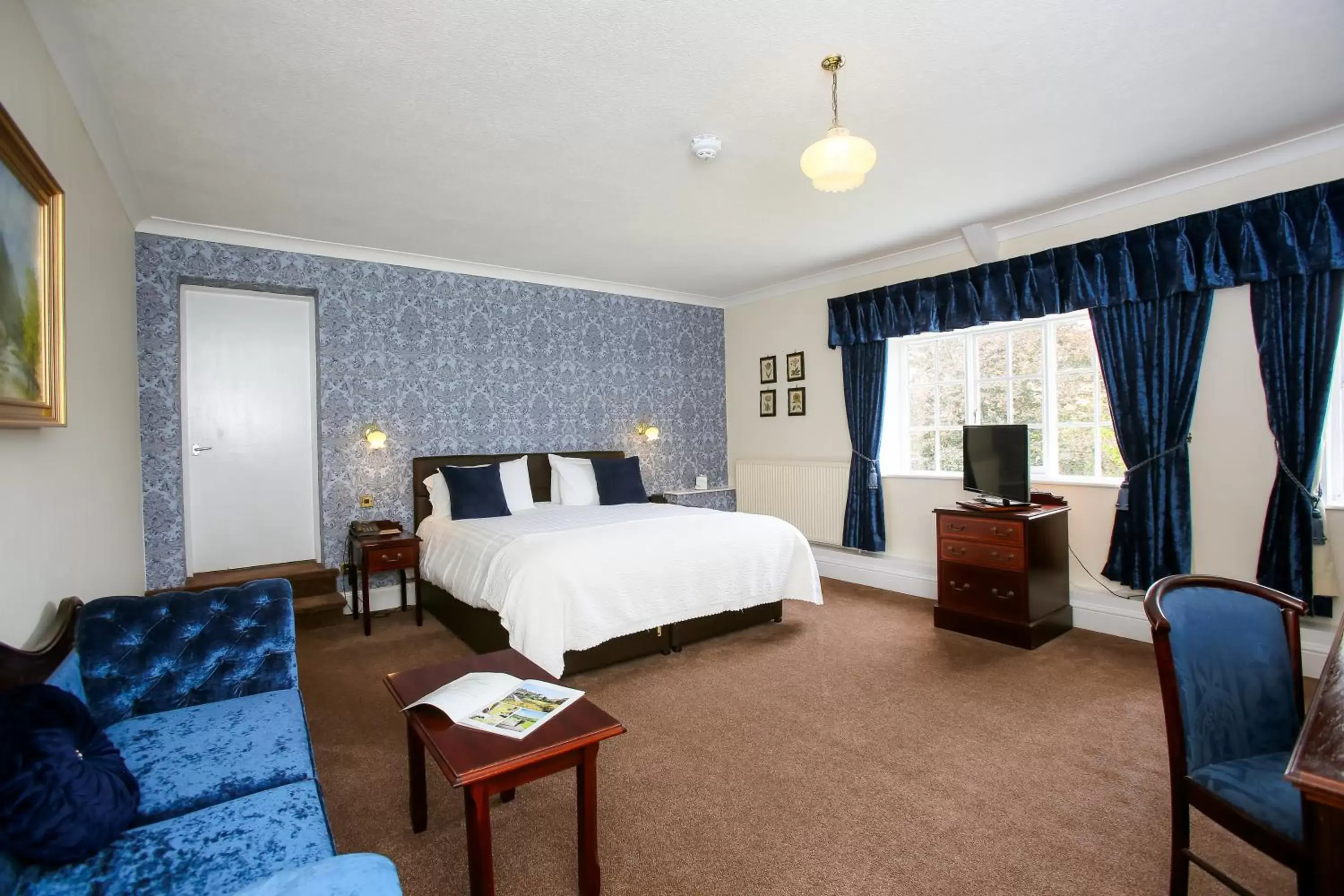 Bedroom in The Izaak Walton Country House Hotel