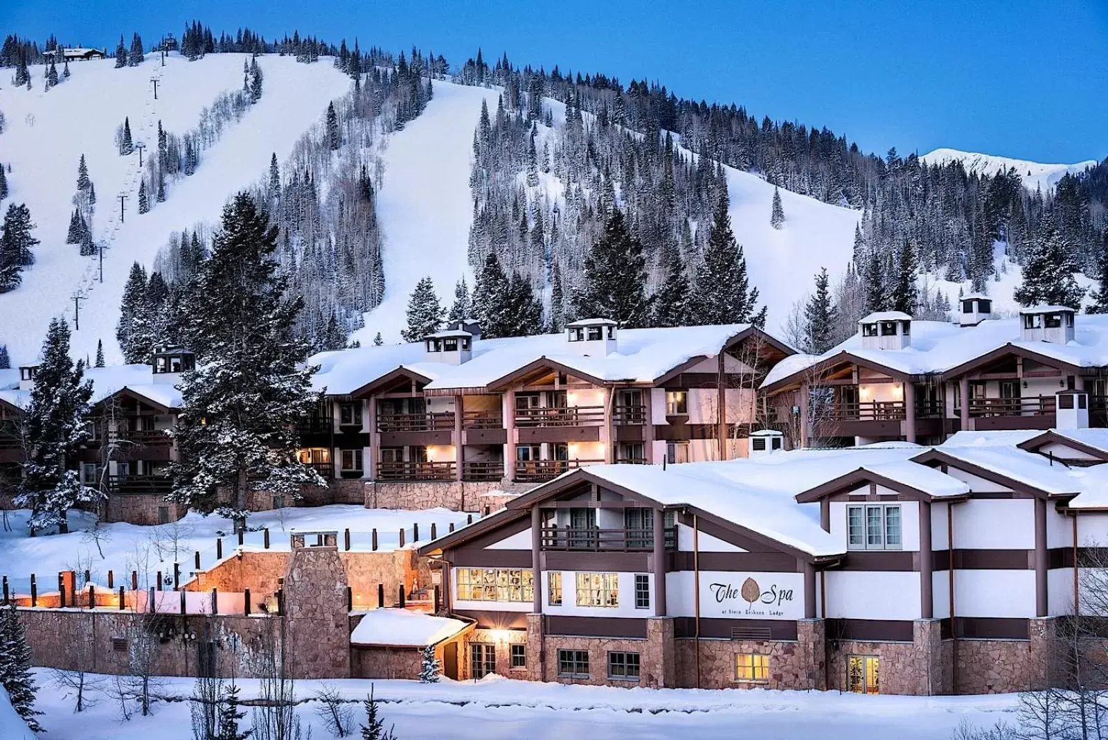 Property building, Winter in Stein Eriksen Lodge Deer Valley