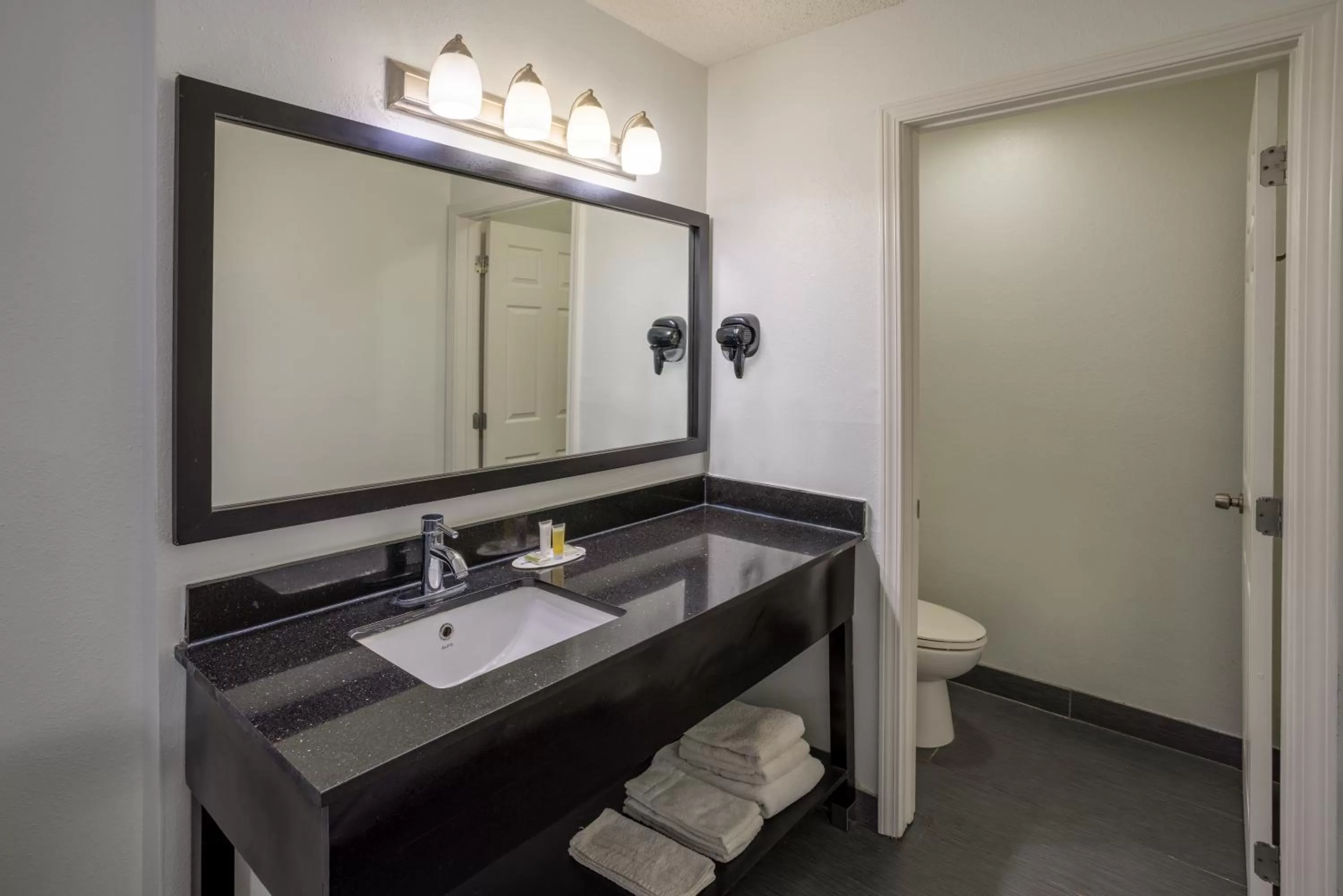 Toilet in Super 8 by Wyndham Villa Rica