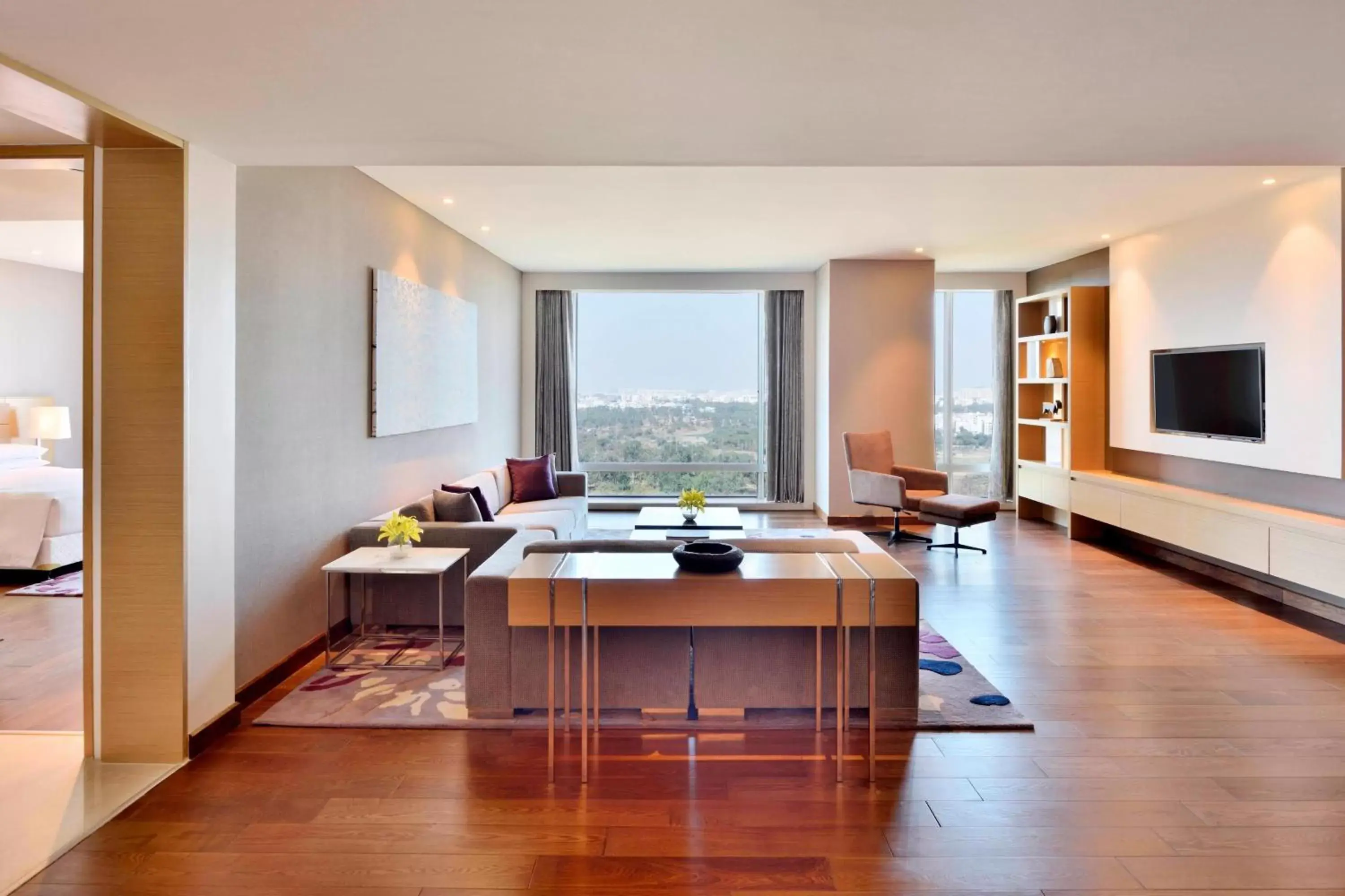 Living room in Marriott Executive Apartments Hyderabad