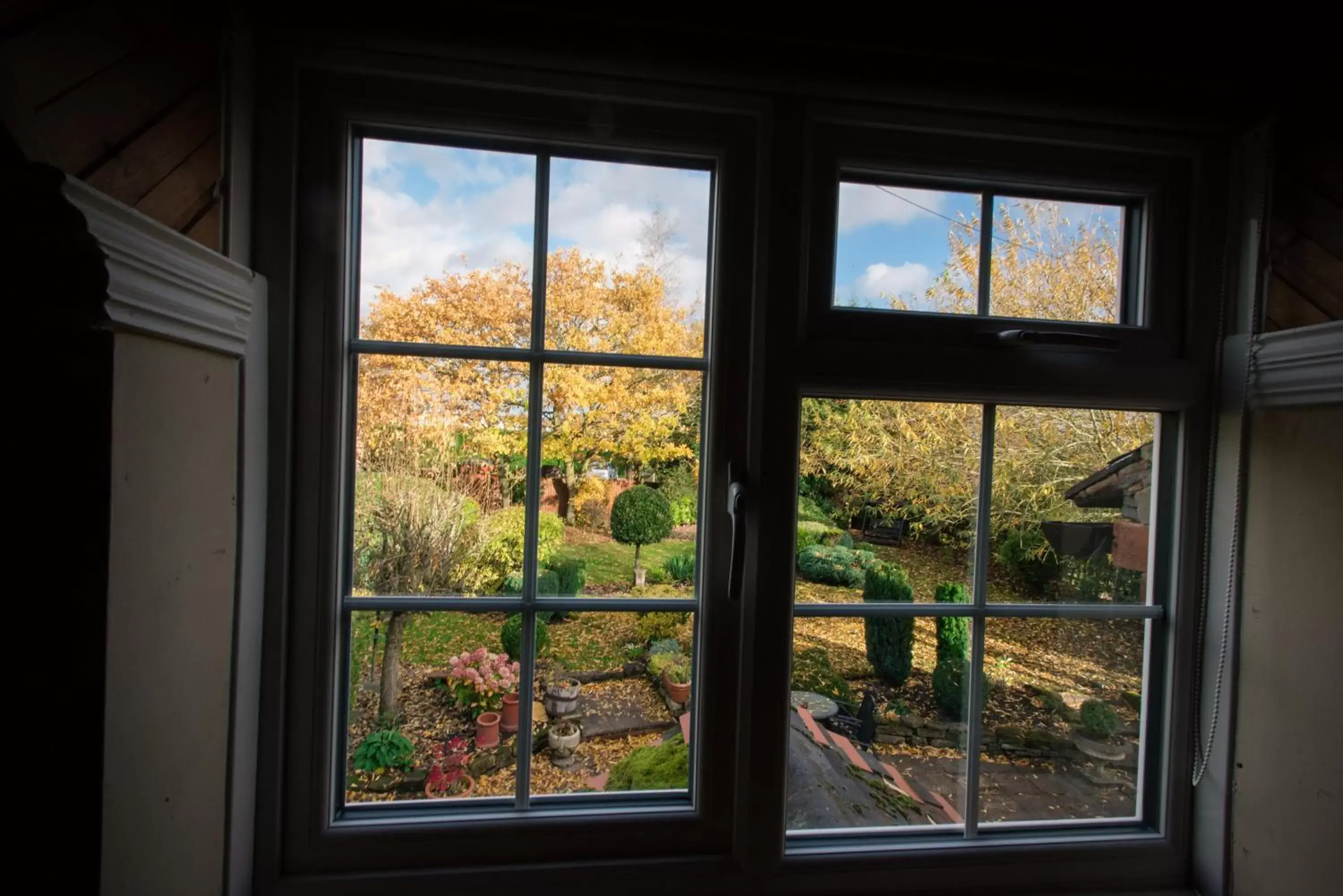 Garden view in The Royal Arms Hotel