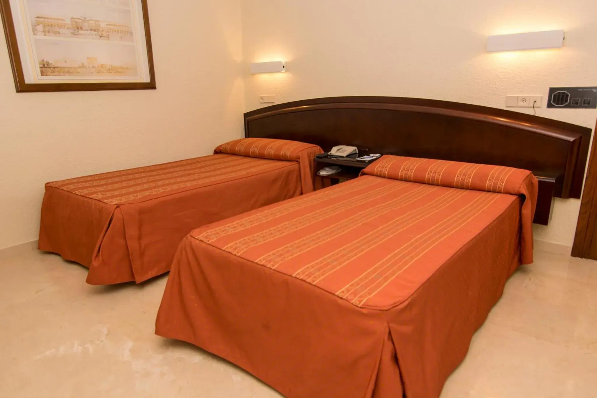 Bed in Hotel San Antonio