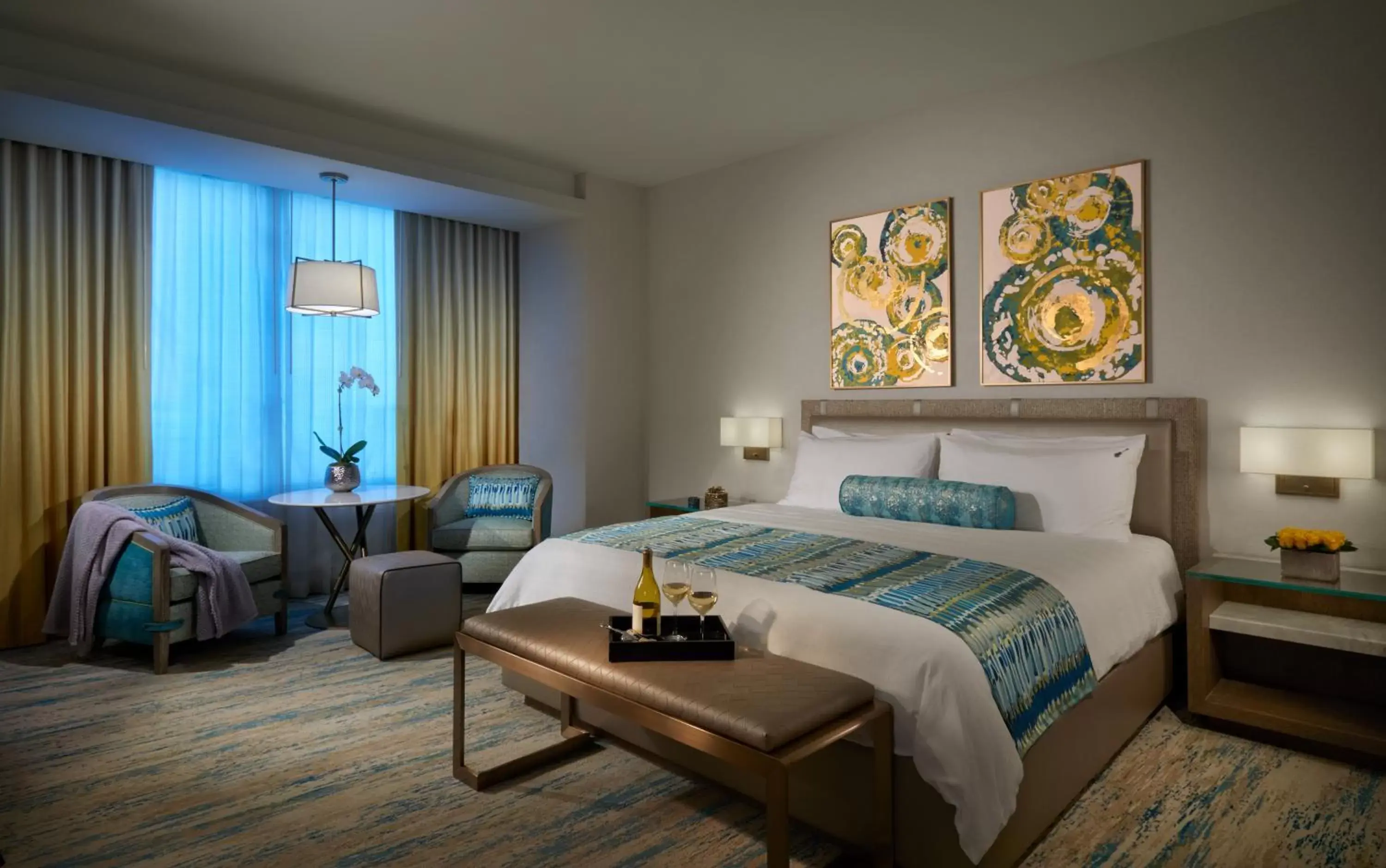 Bed in The Guitar Hotel at Seminole Hard Rock Hotel & Casino Bed in The Guitar Hotel at Seminole Hard Rock Hotel & Casino