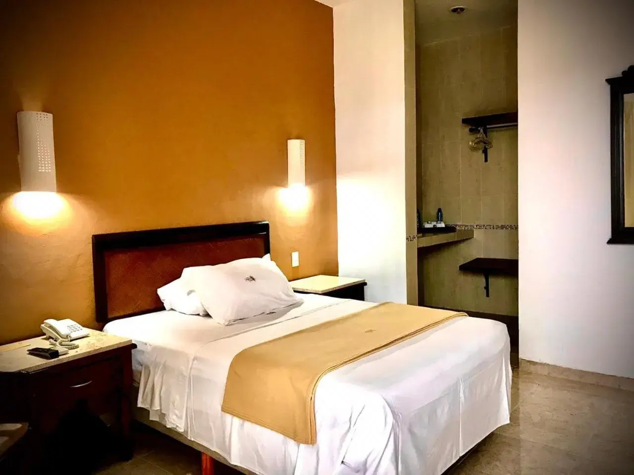 Bed in Hotel María Jose