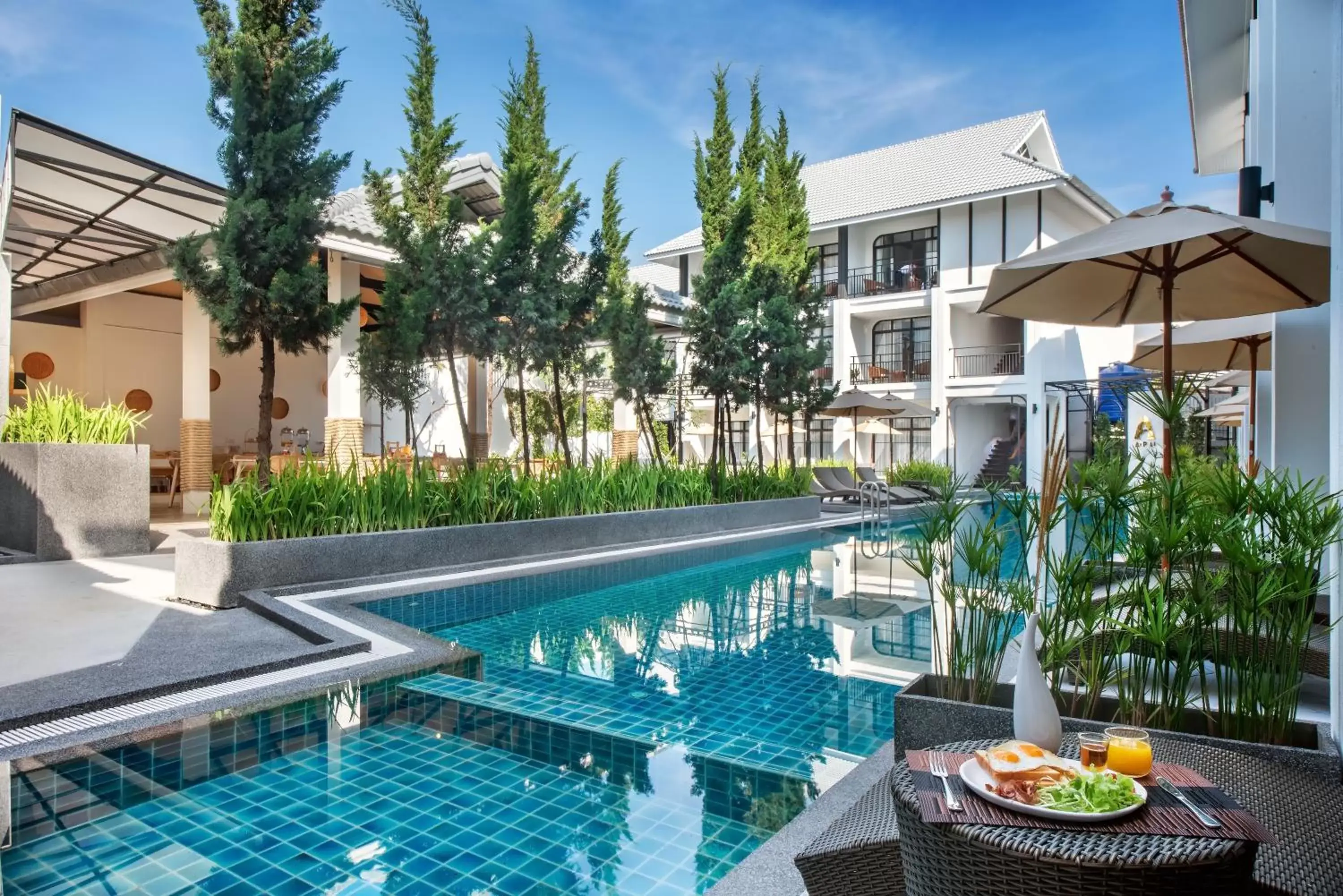 Property building, Swimming Pool in Ai Pai Hotel