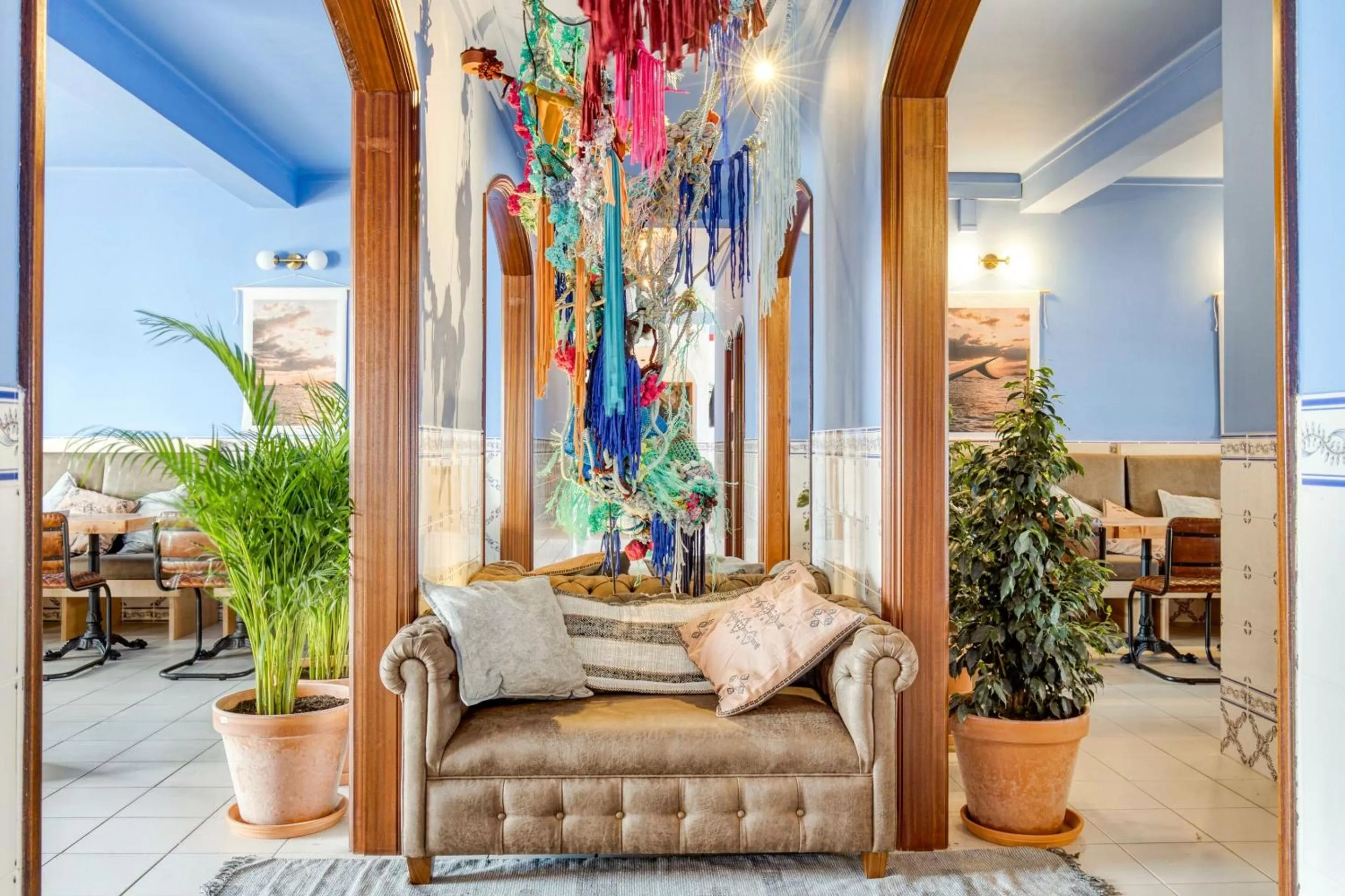 Seating area in Malacuna Peniche