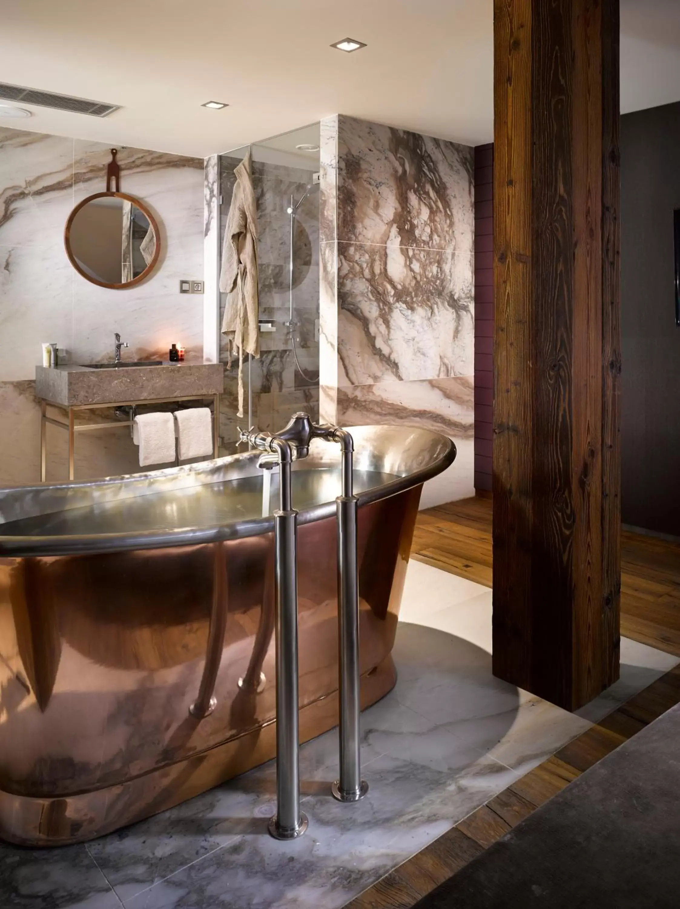 Bathroom in The Emblem Prague Hotel - Preferred Hotels & Resorts