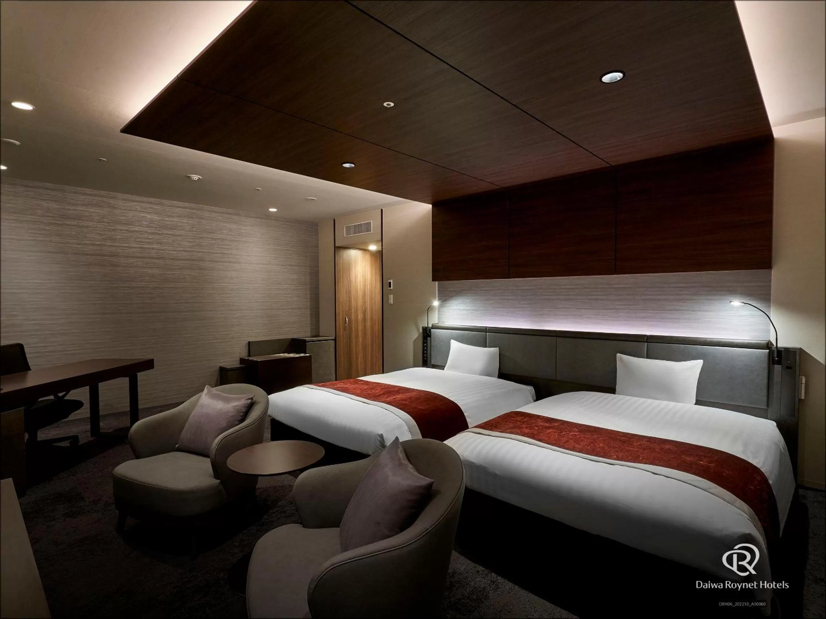 Photo of the whole room, Bed in Daiwa Roynet Hotel Fukuyama Ekimae