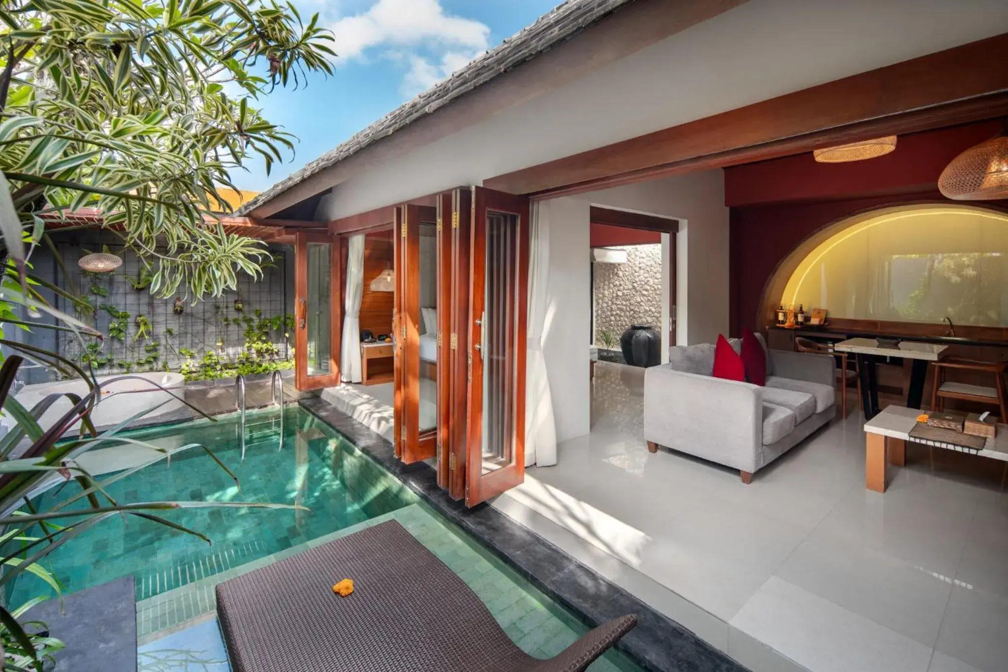 View (from property/room), Swimming Pool in Seminyak Sanctuary Villa by Ini Vie Hospitality