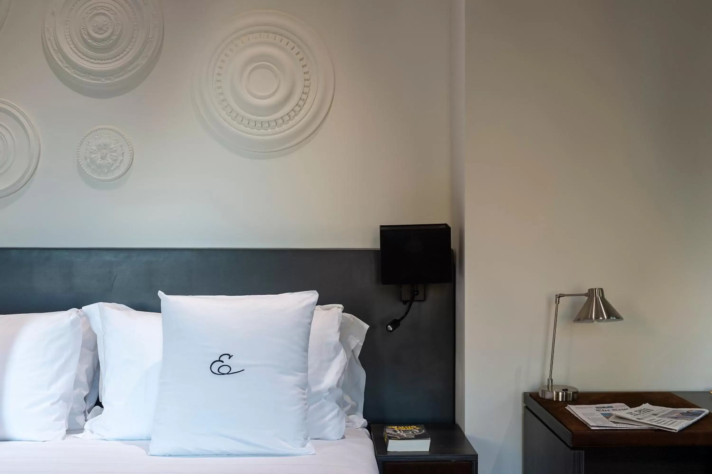 Decorative detail, Bed in Hotel Principe Torlonia