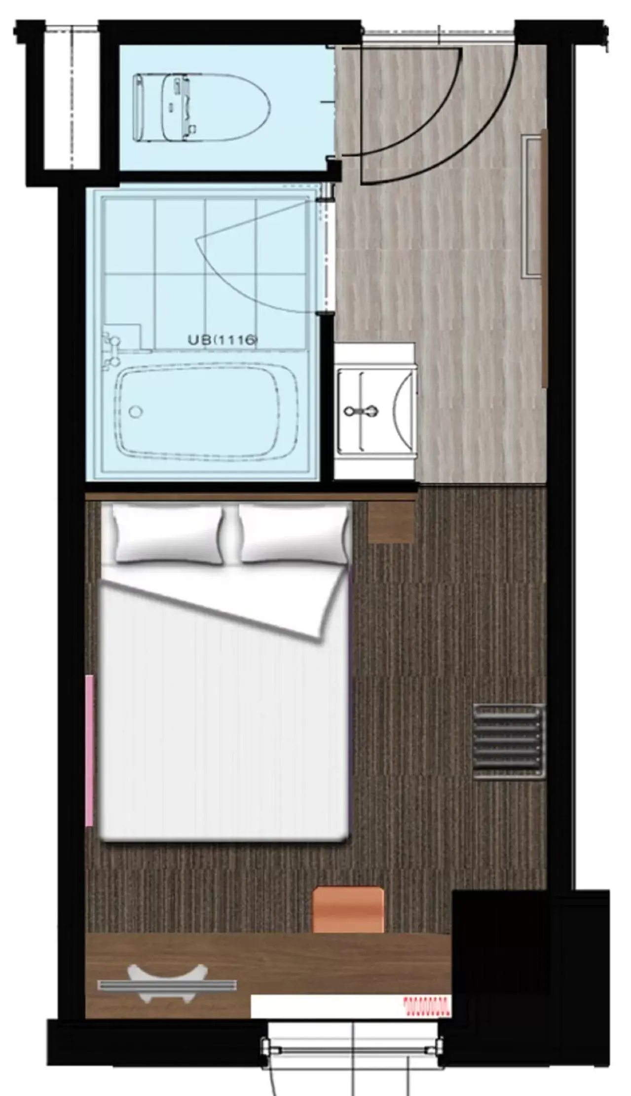 Floor Plan in Hotel Nets Sapporo