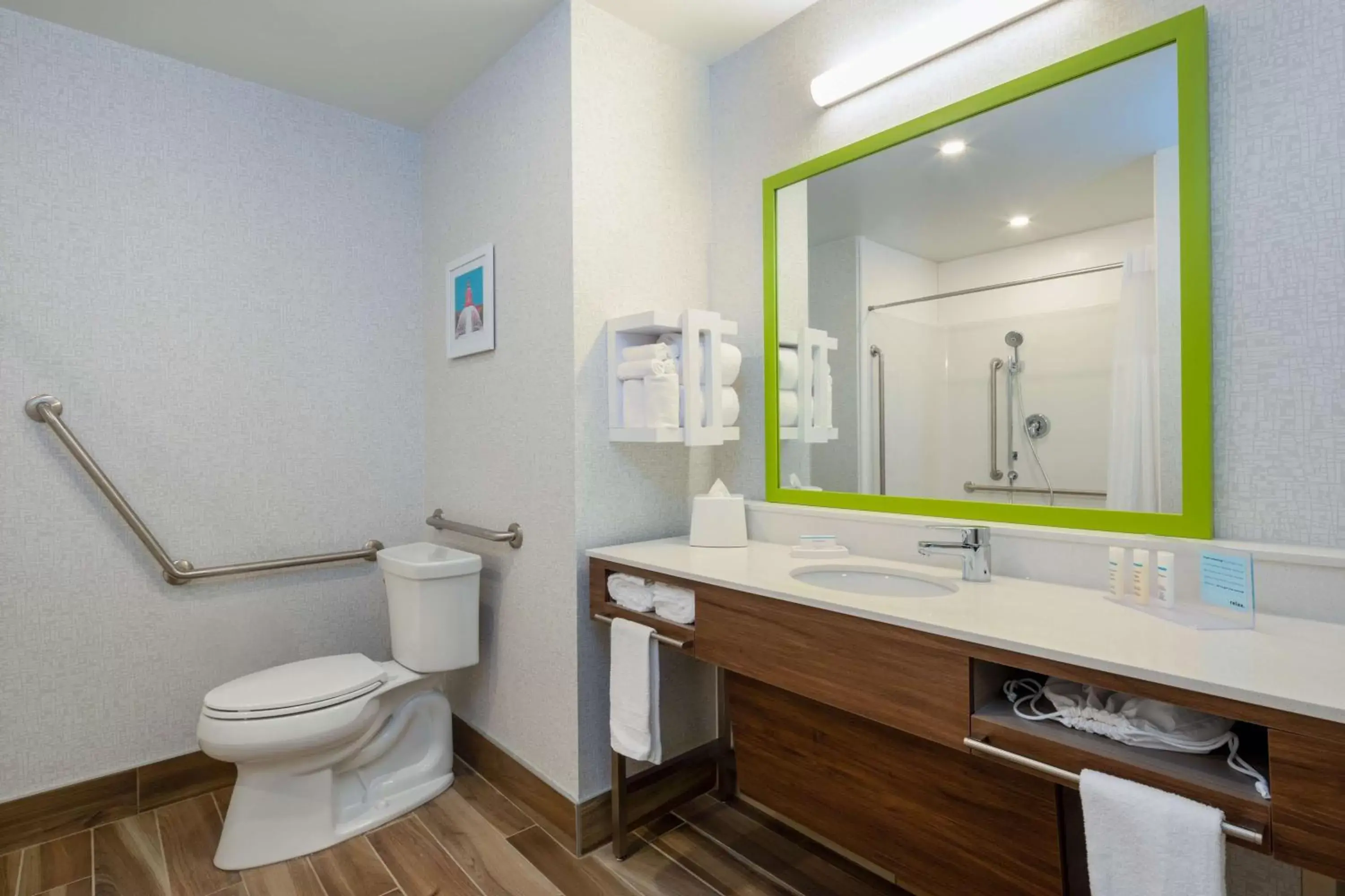 Bathroom in Hampton Inn & Suites Edmonton St. Albert, Ab