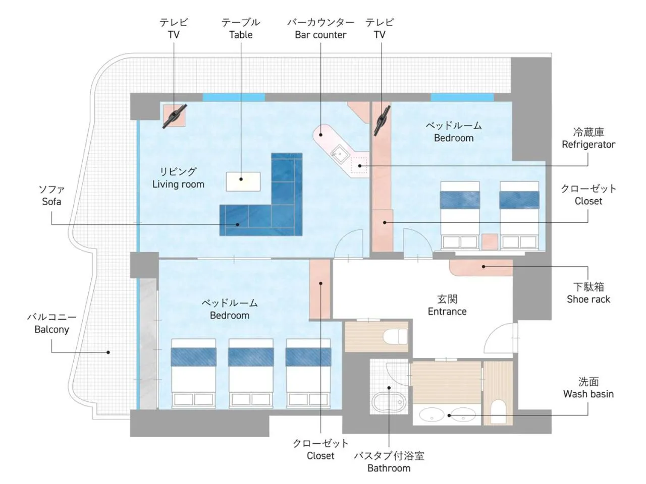 Photo of the whole room in Ito Hotel Juraku