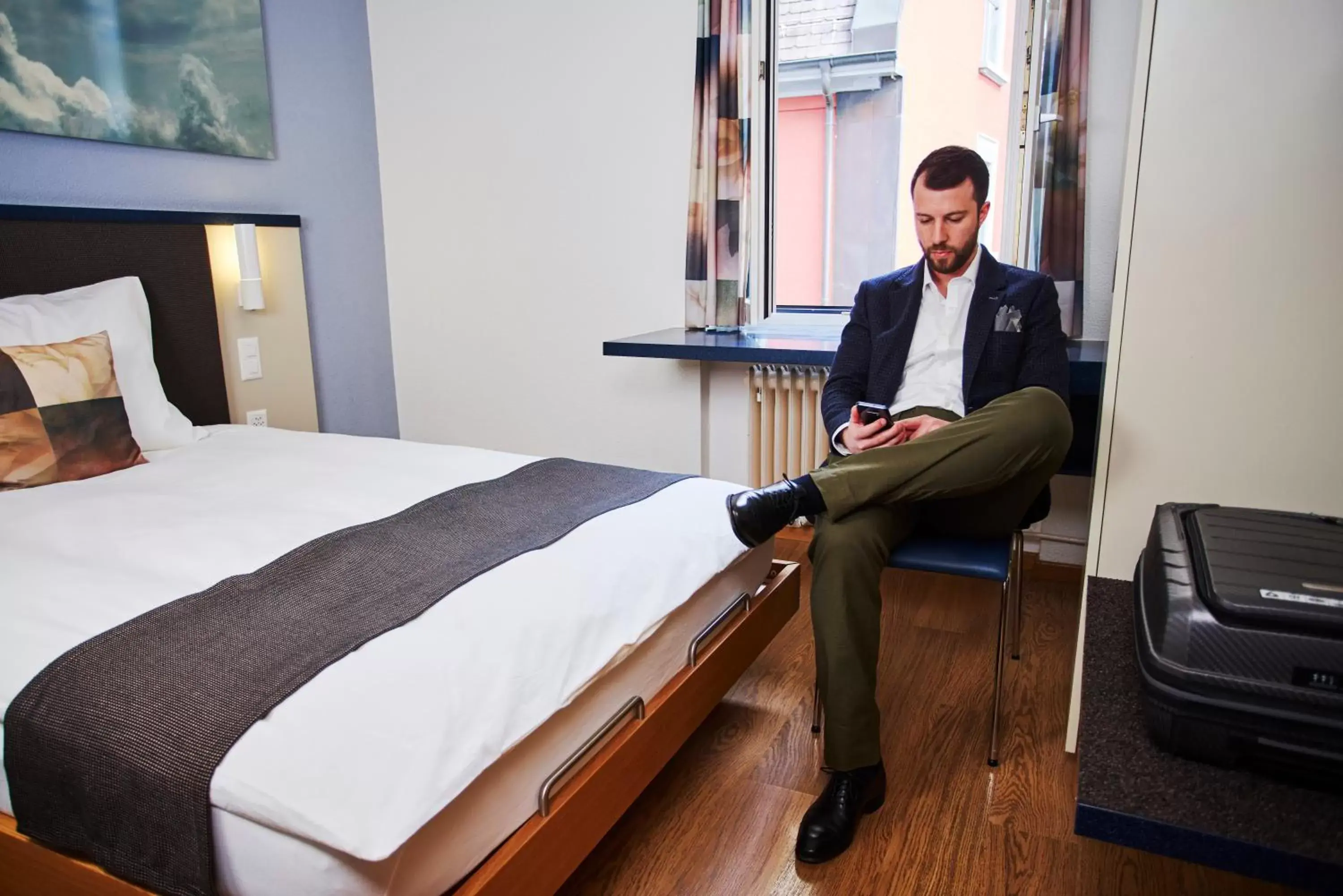 Bedroom in Hotel Bristol Zurich