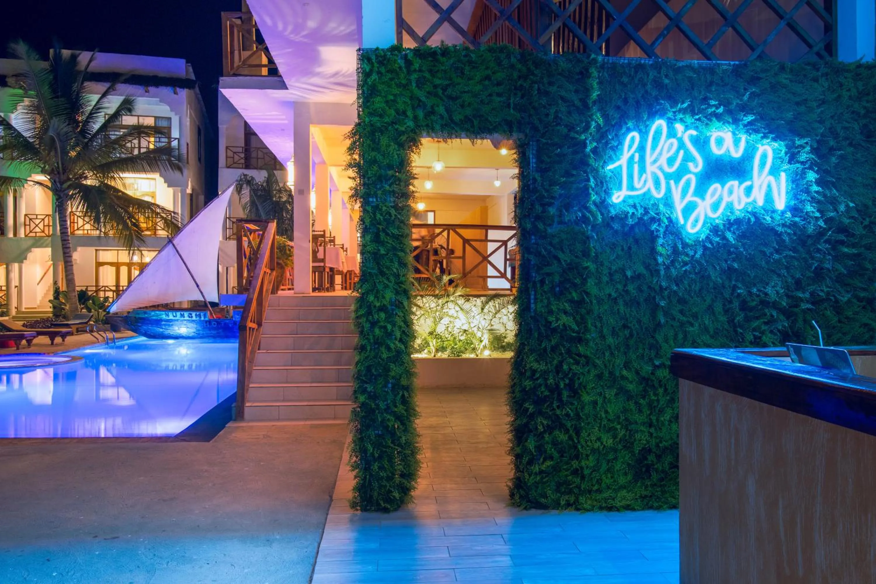 Swimming pool in Nungwi Garden Boutique Hotel