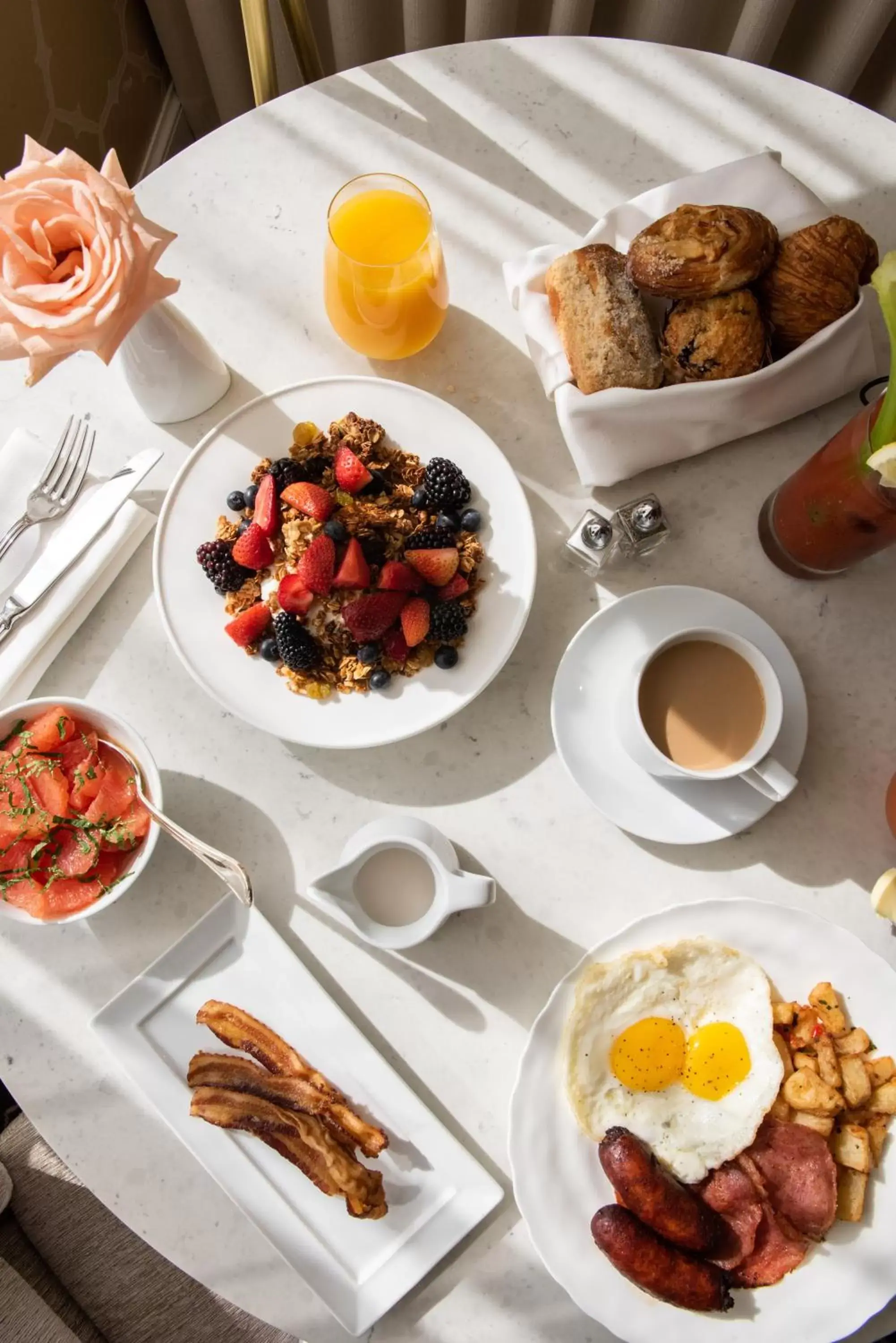 American breakfast, Breakfast in The Rittenhouse Hotel