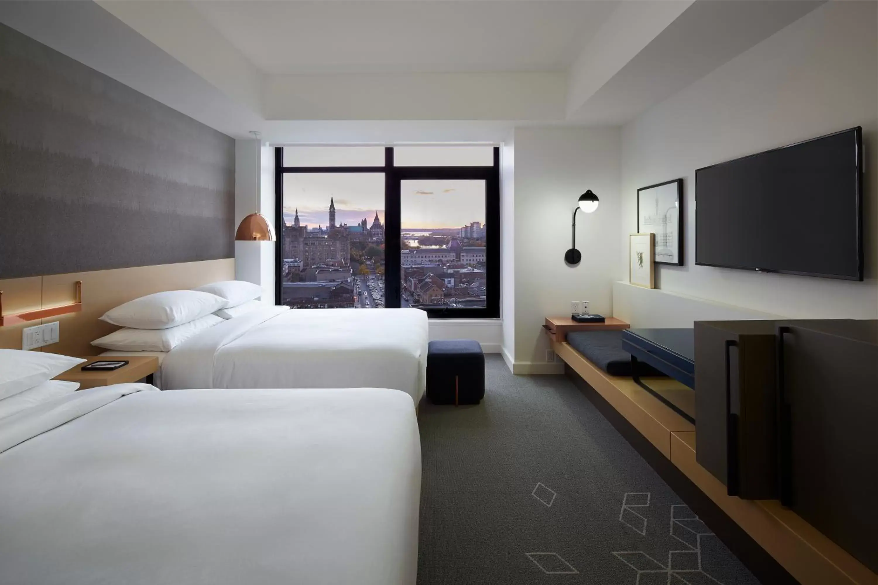 Queen Room with Two Queen Beds and View in Andaz Ottawa Byward Market-a concept by Hyatt