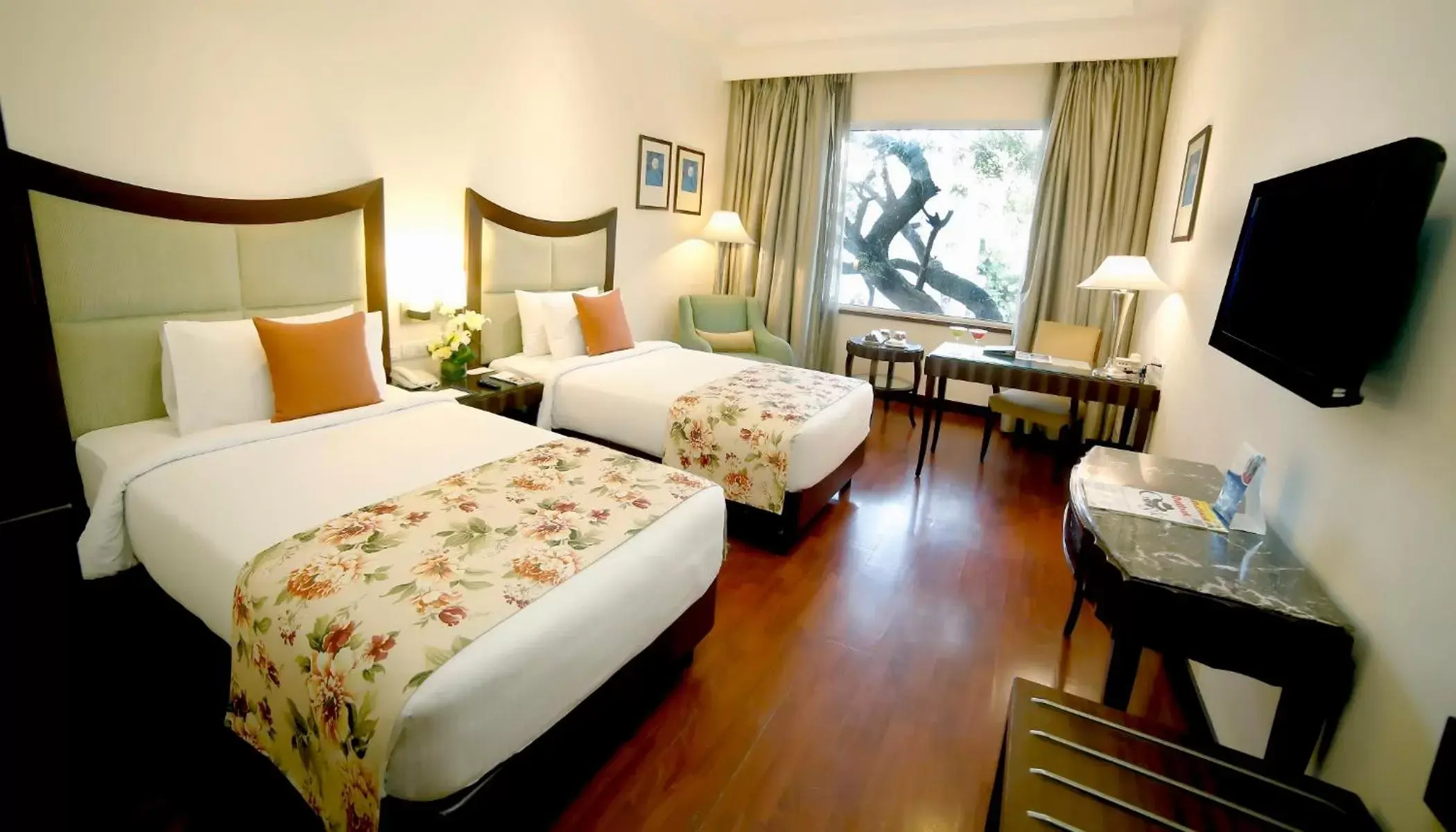 Bed, TV/Entertainment Center in Muse Sarovar Portico Nehru Place