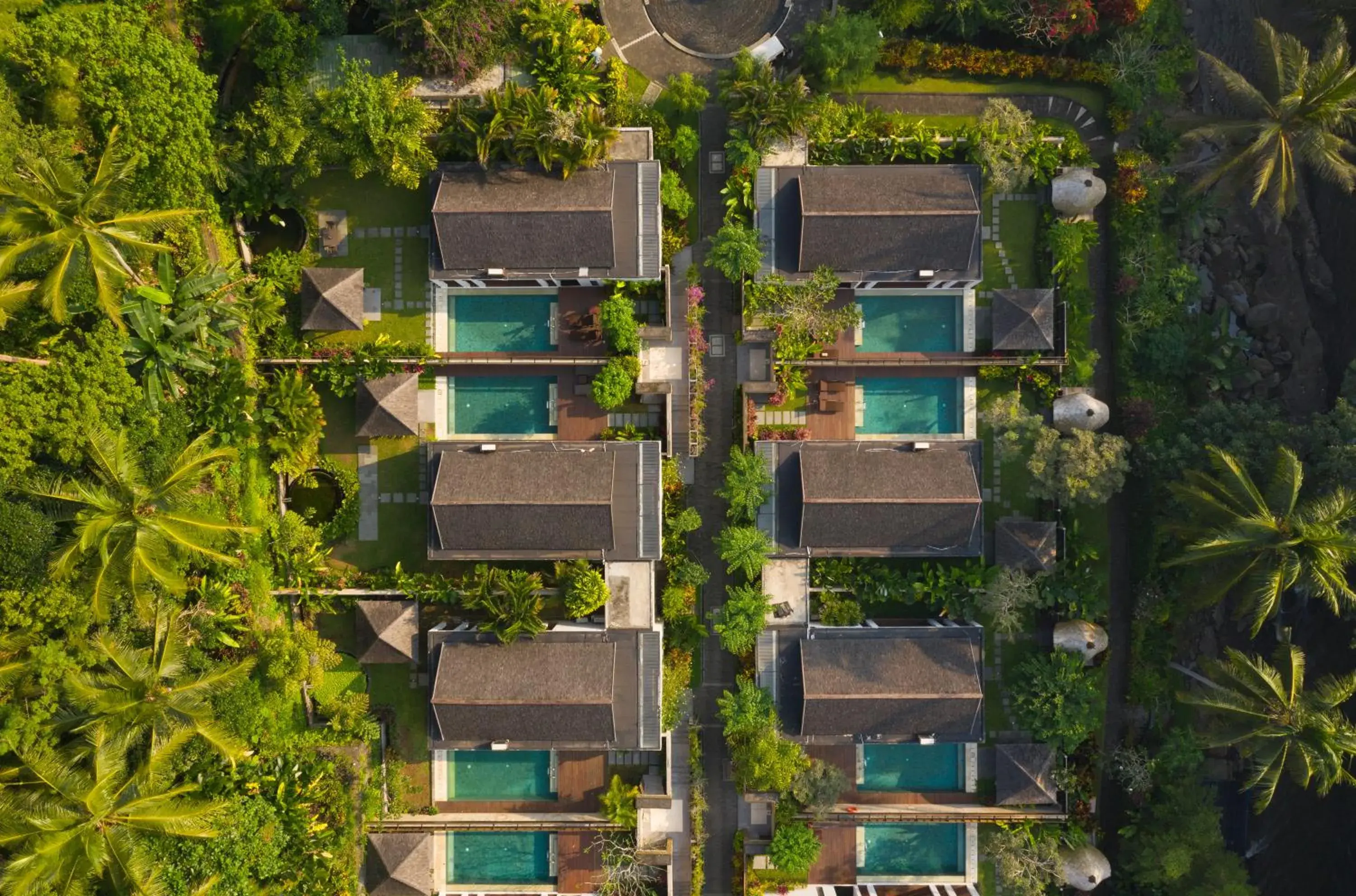 Property building, Bird's-eye View in The Samaya Ubud Villas