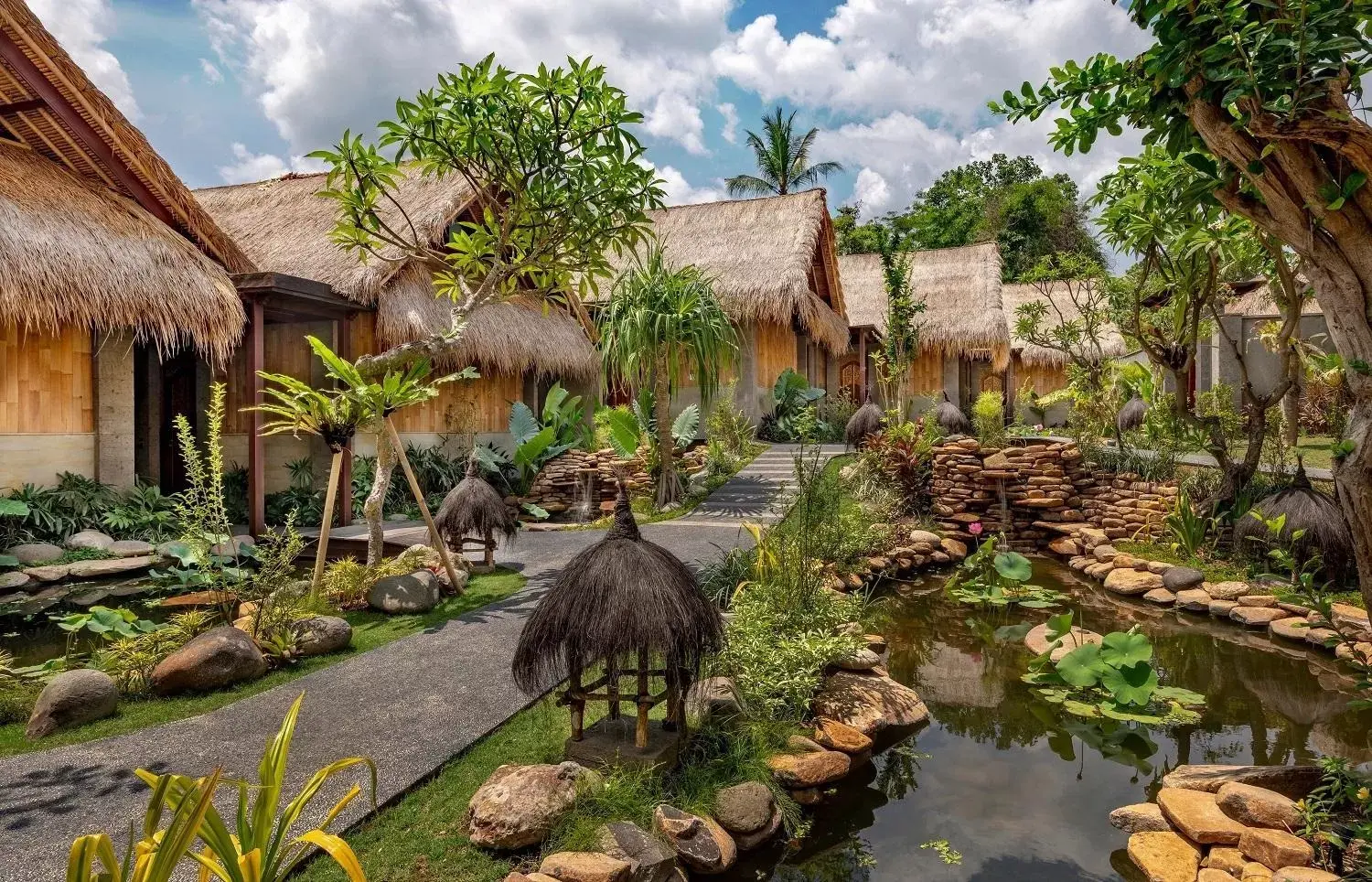 Patio in Fivelements Retreat Bali